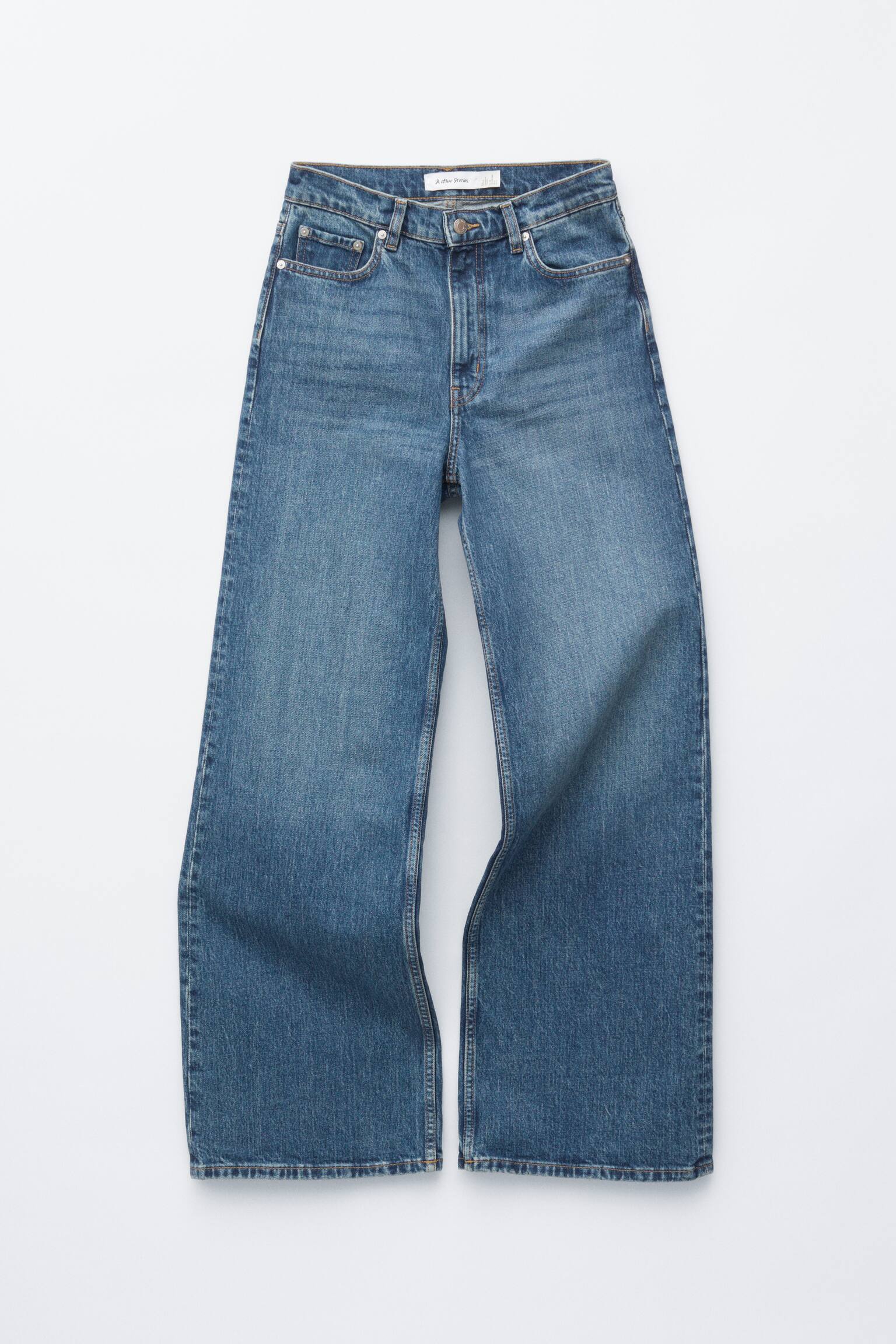 Blugi cu cracul larg - Albastru Mediu/Alb/Albastru deschis/Albastru deschis/Blue/Albastru închis/Negru - 2