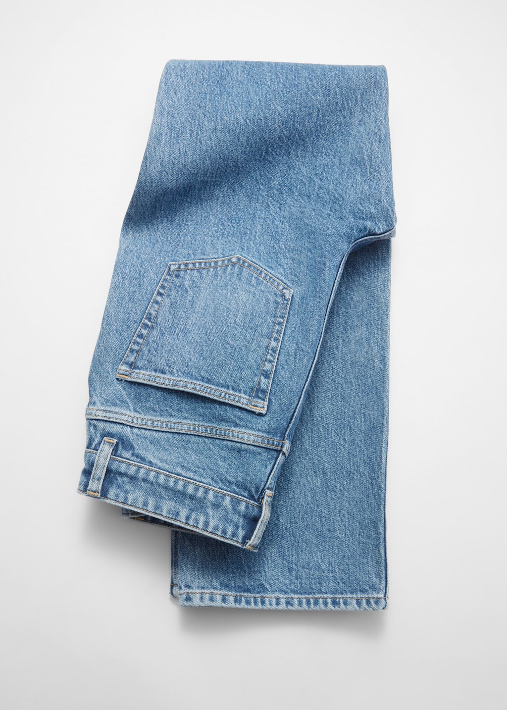 Image of High-Waist Straight-Leg Jeans