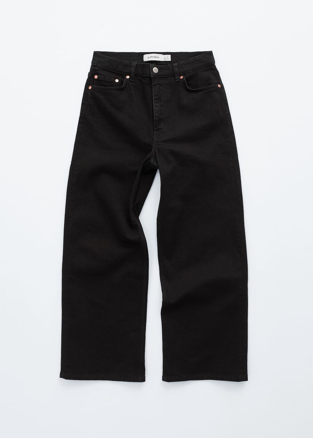 Image of Croppade jeans med vida ben