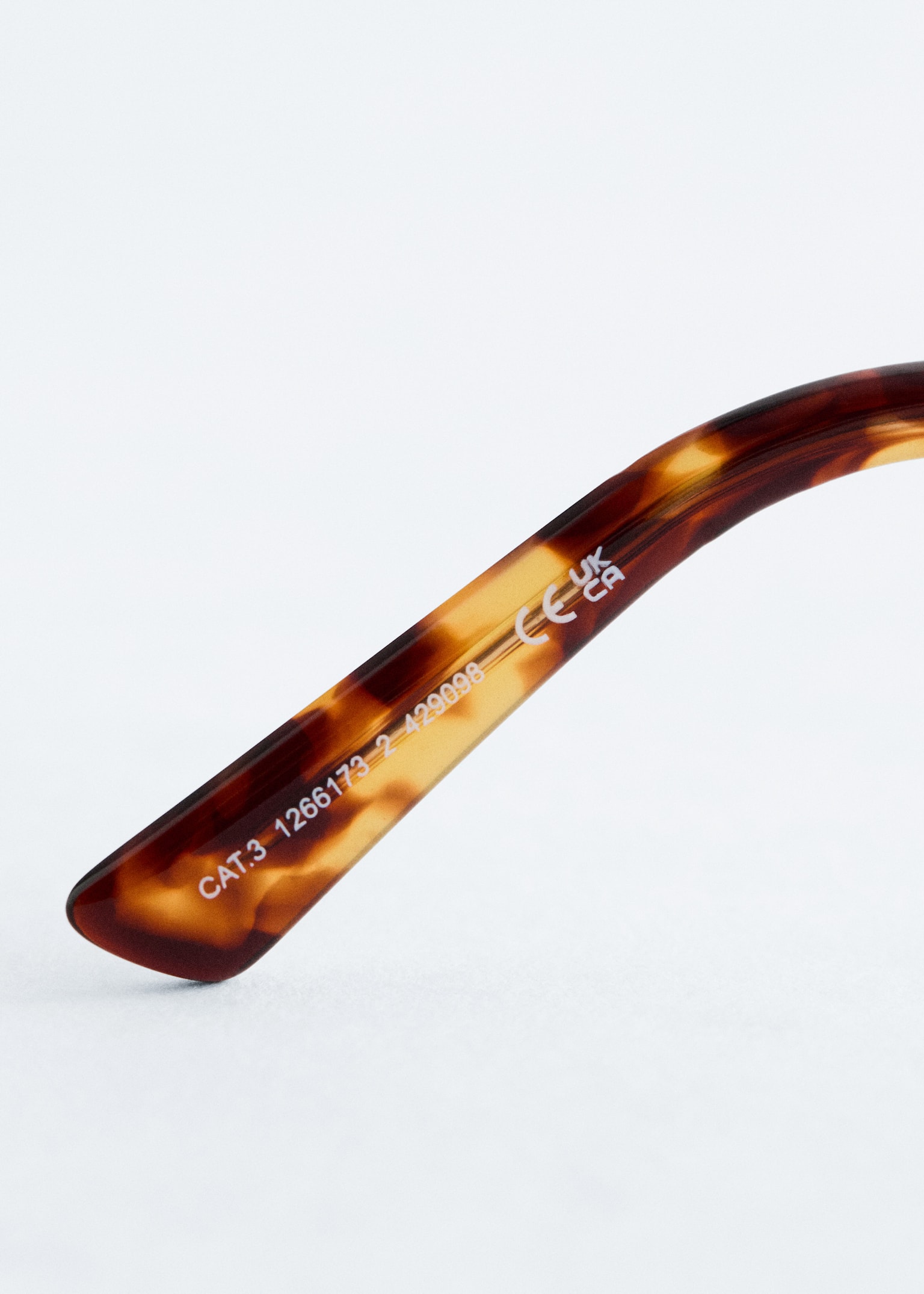 Lunettes de soleil à monture ovale métallique - Doré - 4