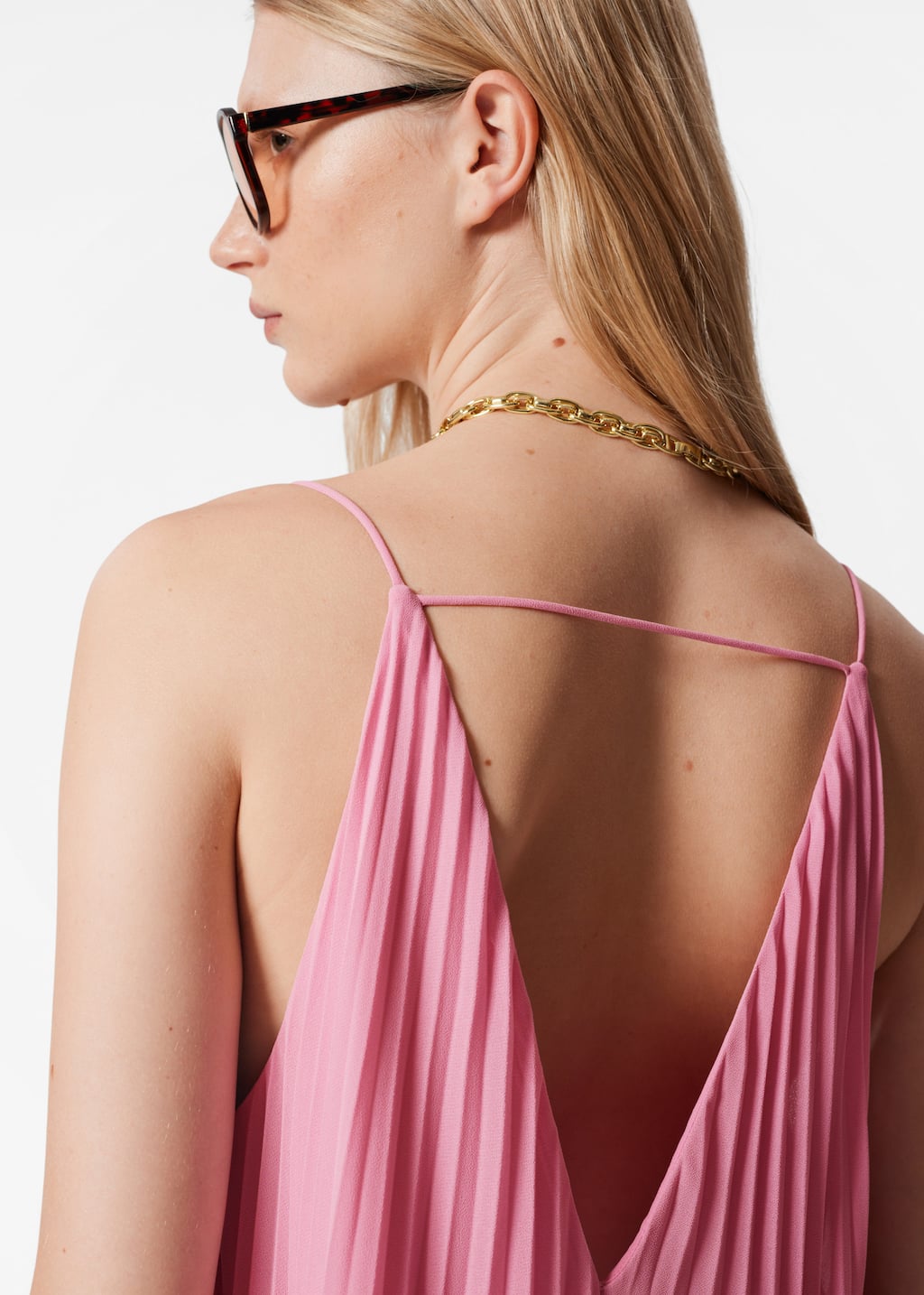 Image of Robe longue plissée