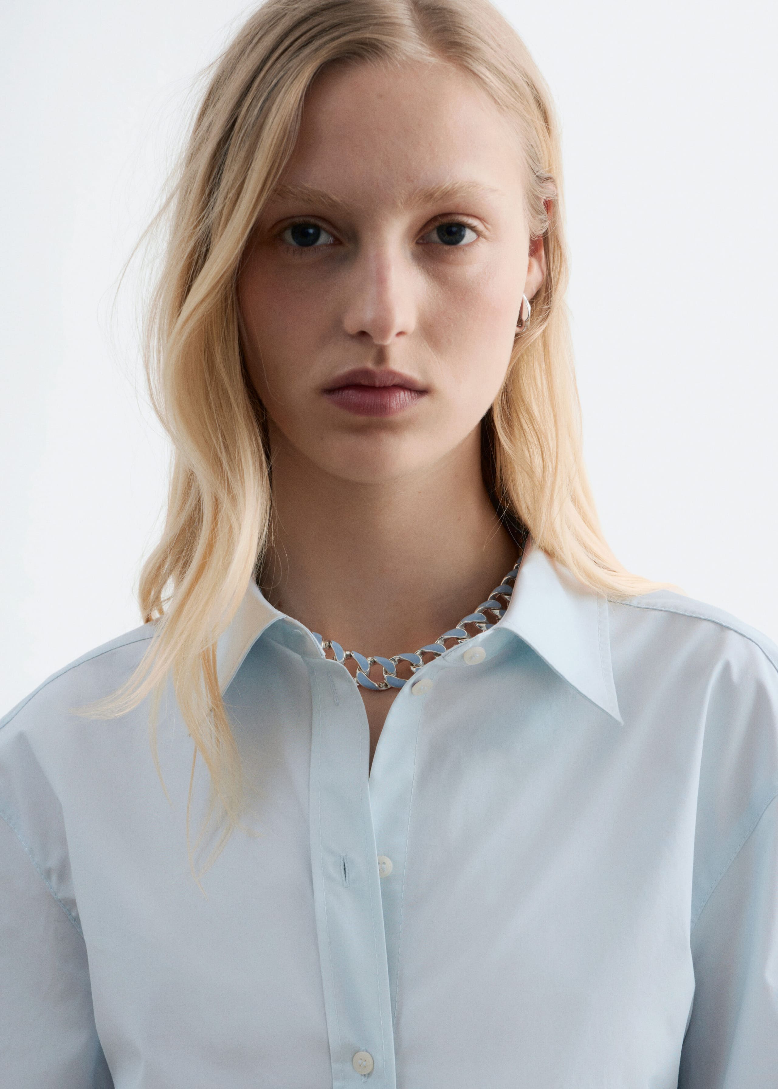 Image of Tapered Cotton Shirt