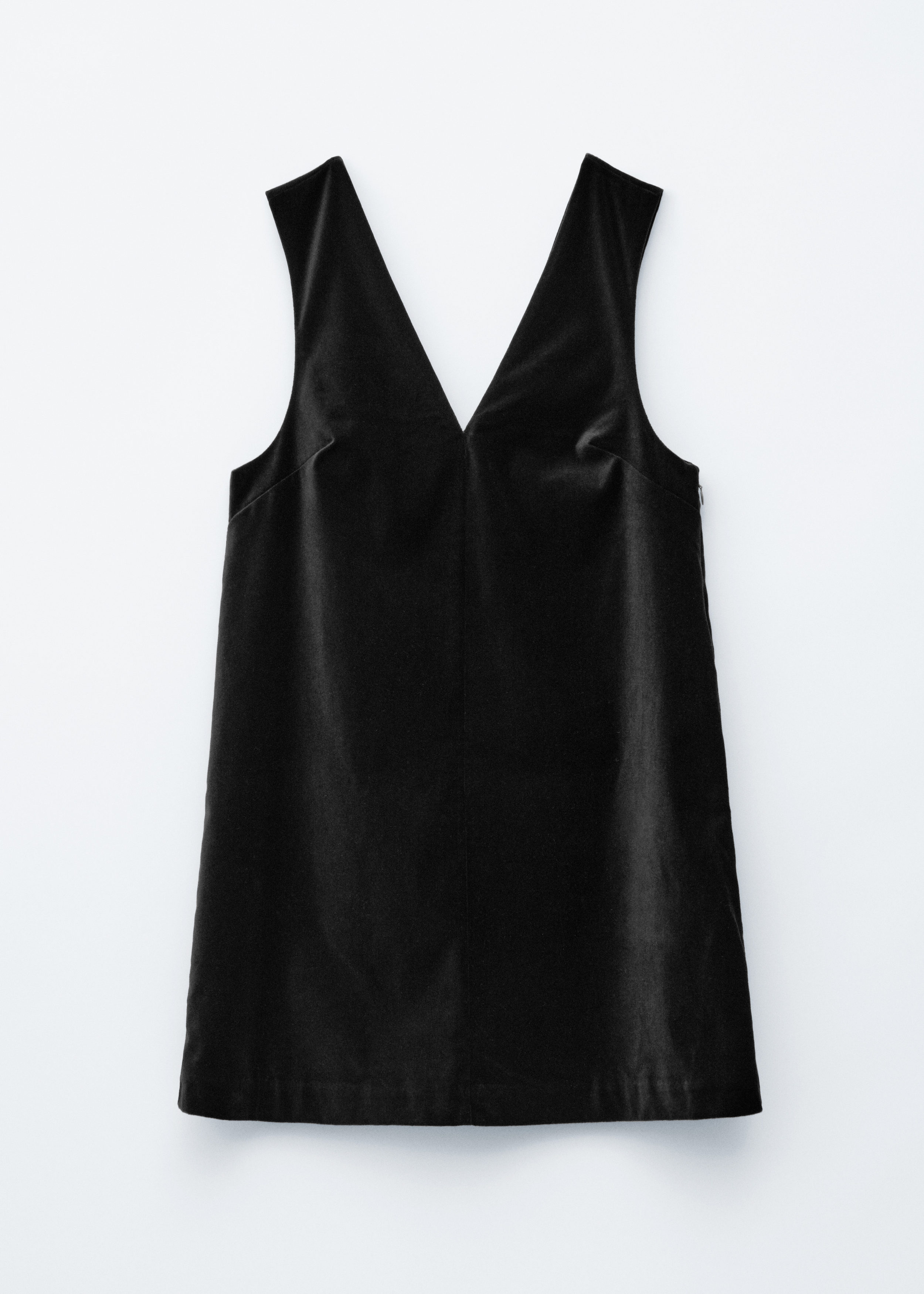 V-Neck Velvet Mini Dress