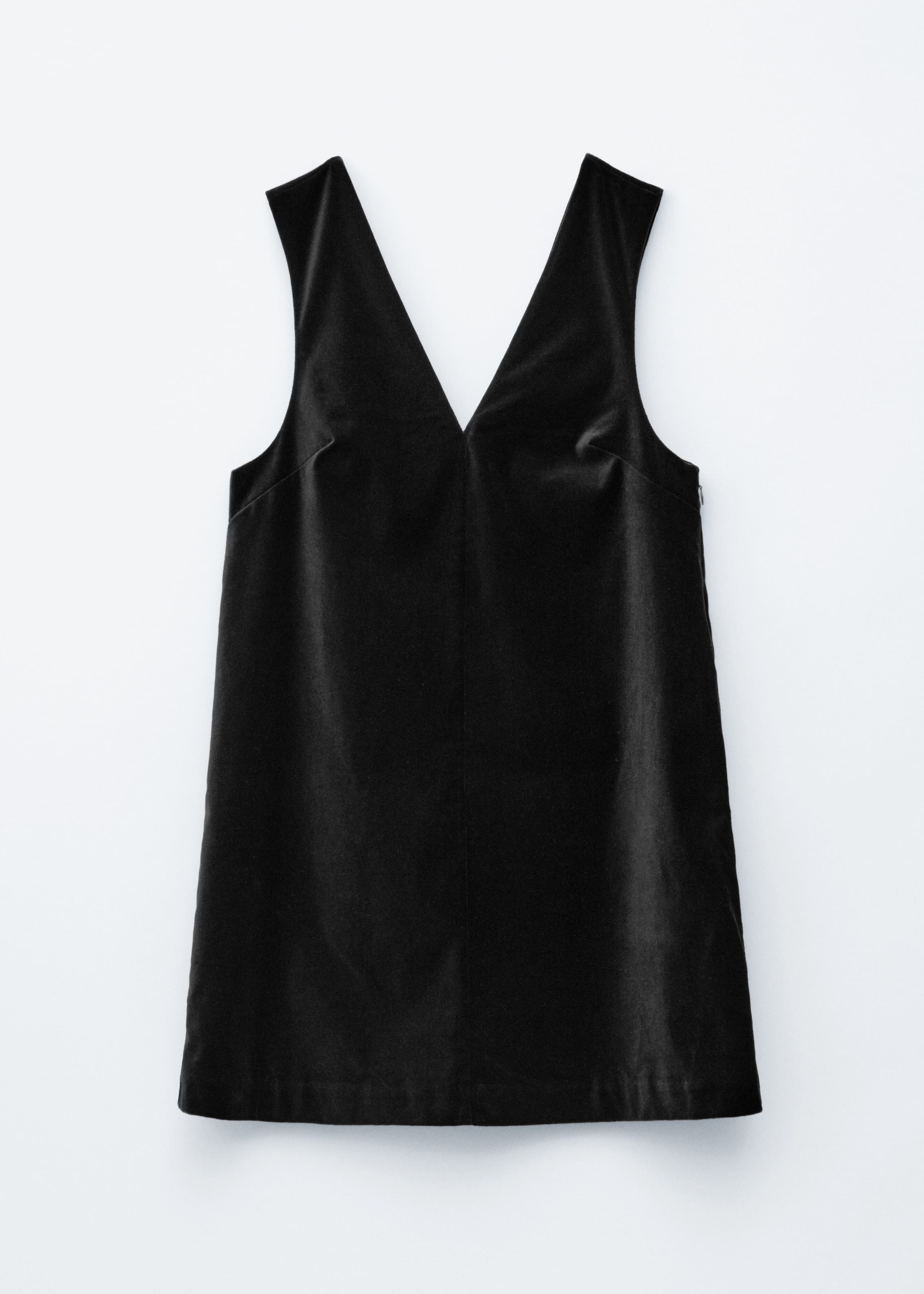 Image of Minikleid aus Samt mit V-Ausschnitt