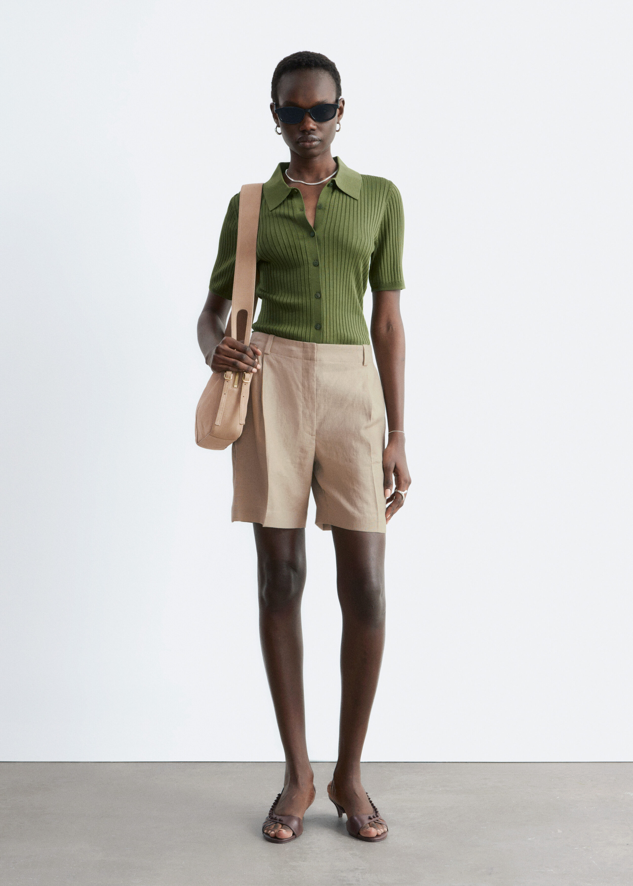 Tailored Linen Shorts