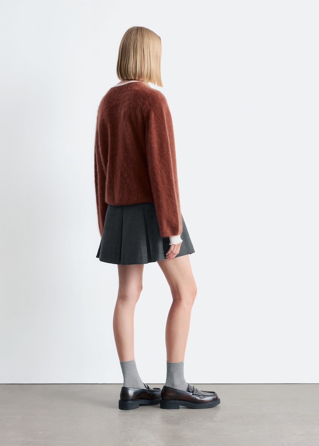 Image of Knitted Cashmere Cardigan