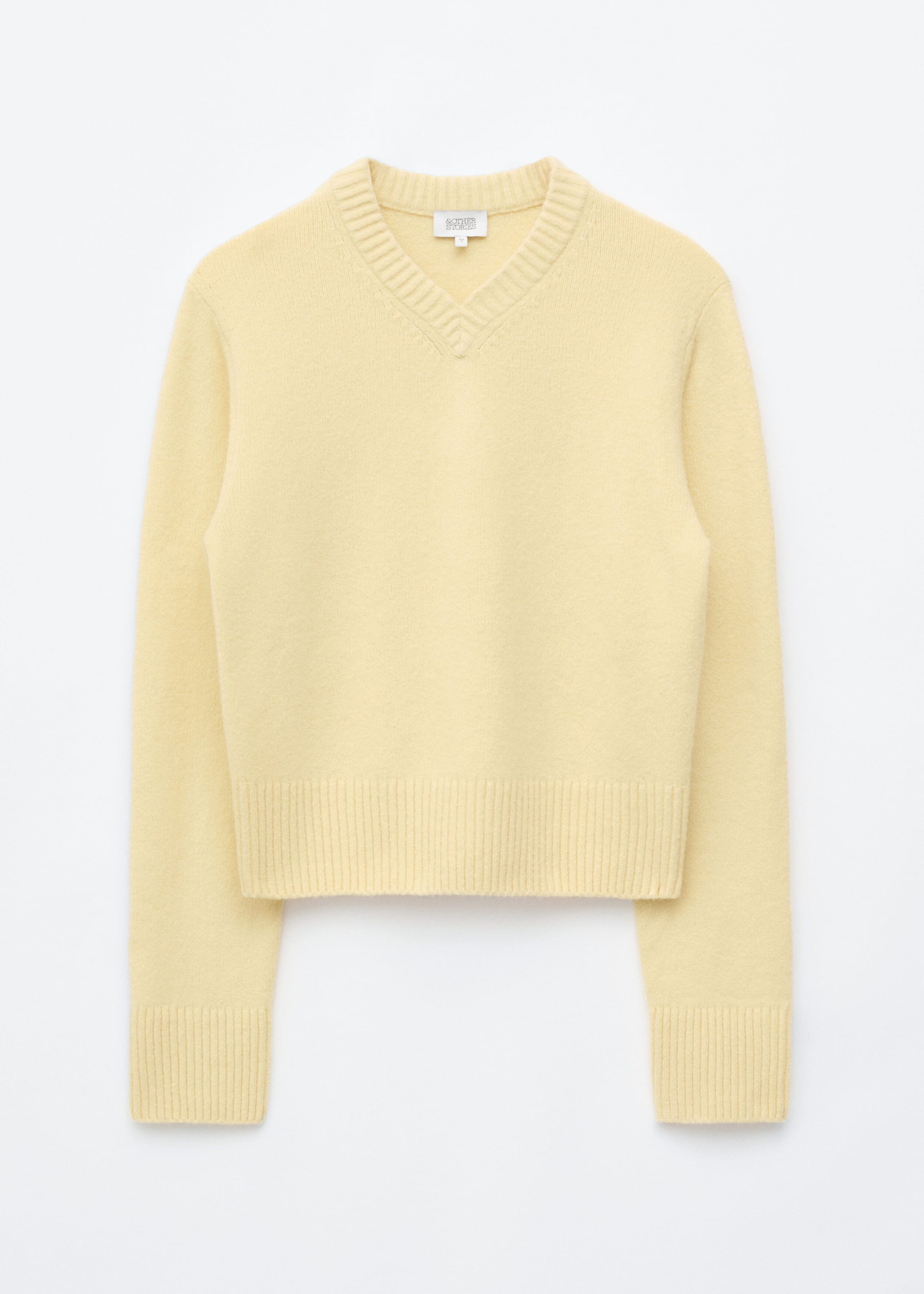 V-Neck Jumper - Butter Yellow - Still Life