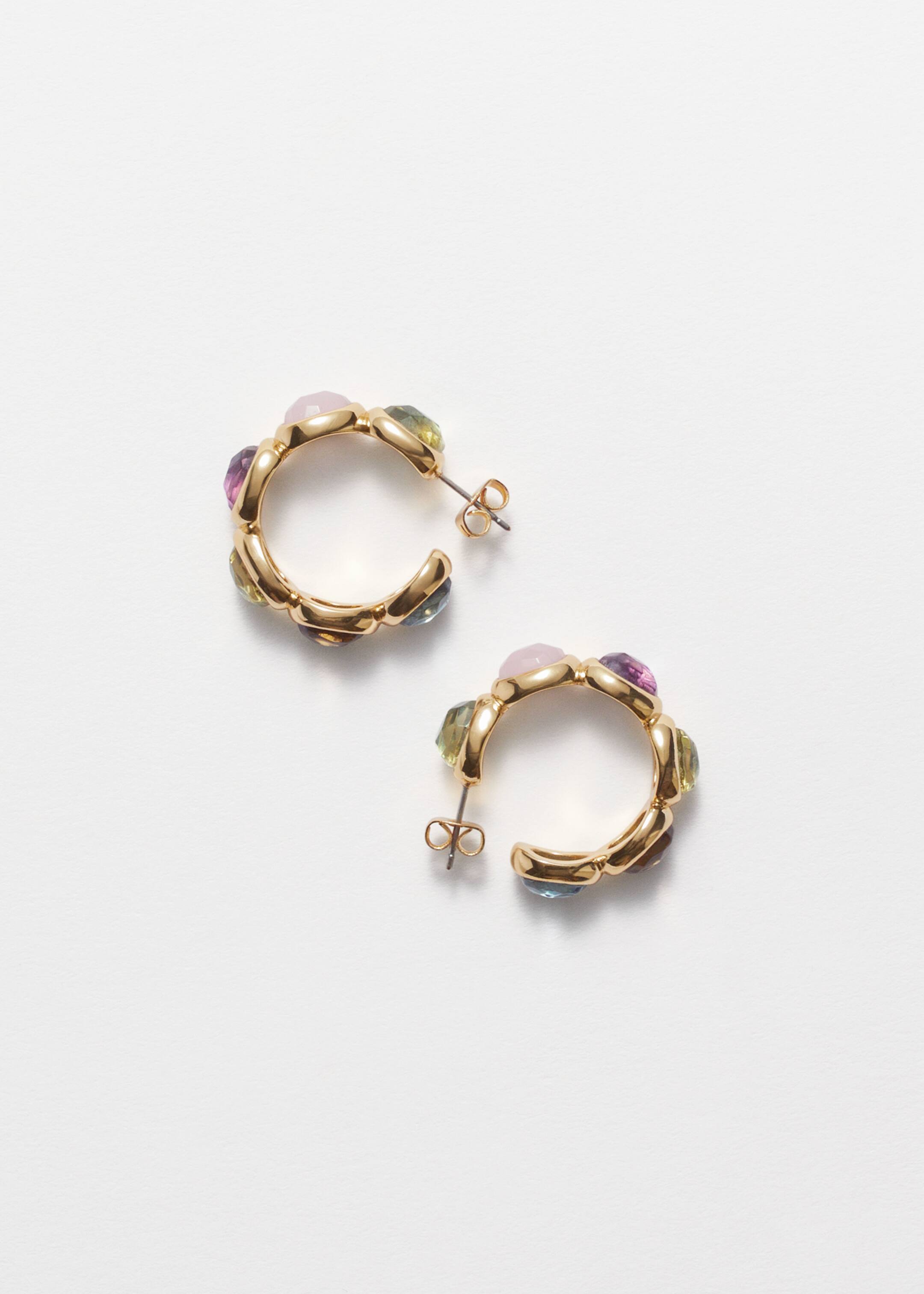 Agrandir l'image: Créoles en cristal vibrant - Doré - FEMME | H&M CH 3