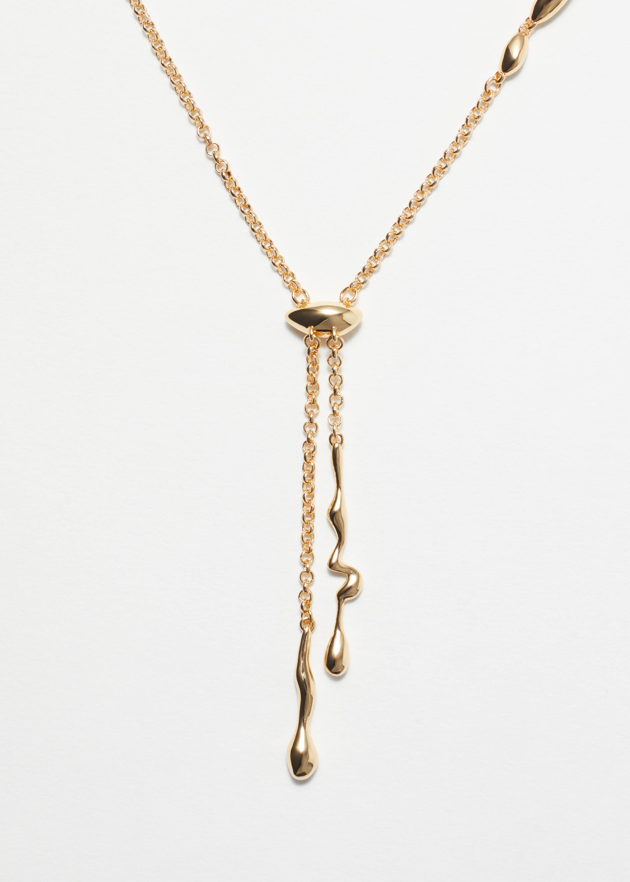 Ver imagem maior: Colar Lariat com contas em forma de gota - Dourado - SENHORA | H&M PT 2