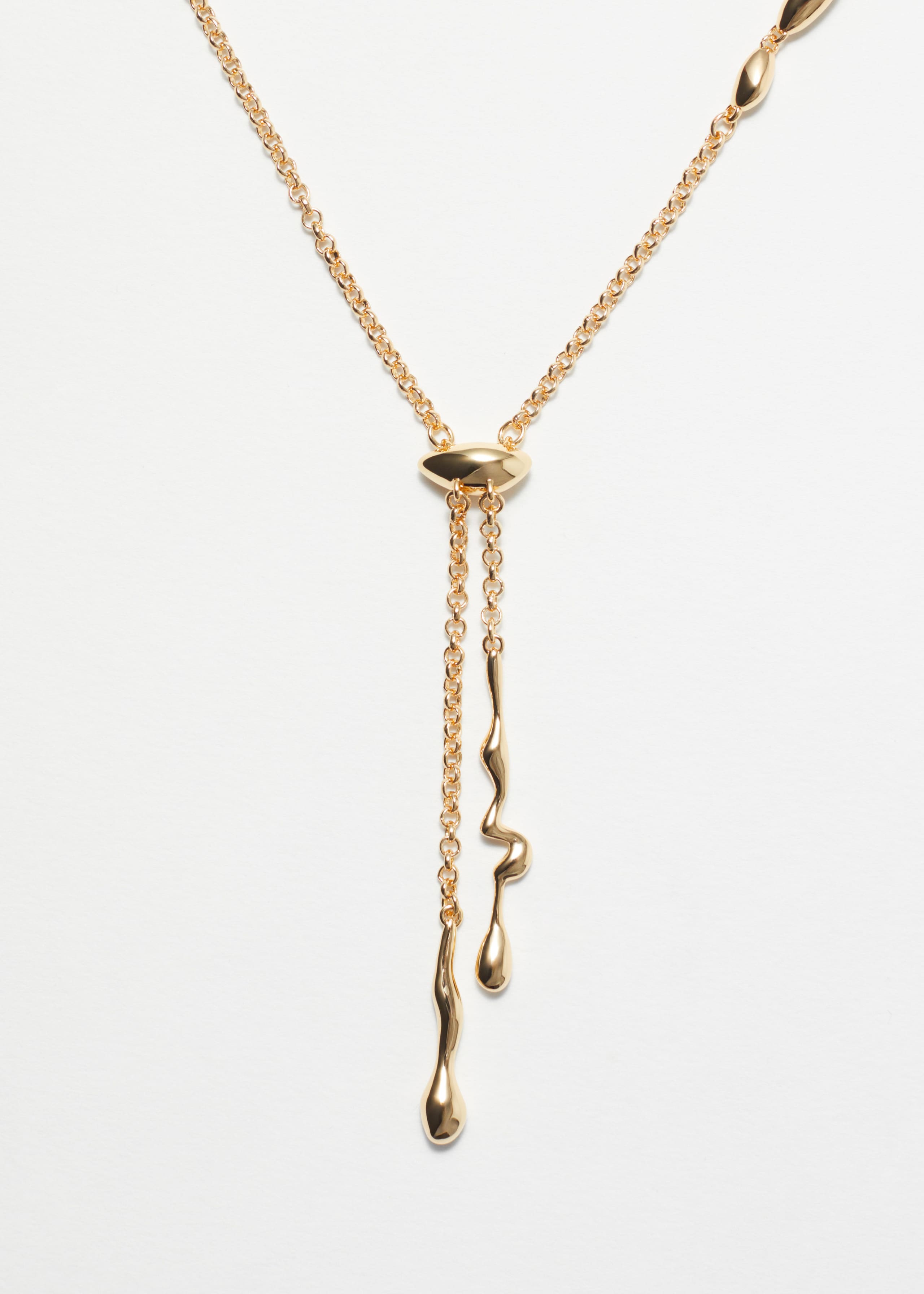 Image of Drop Bead Lariat Necklace