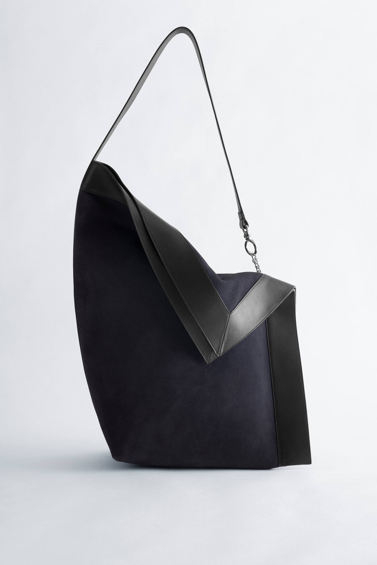 Oversized Tote Bag - כחול כהה - 1