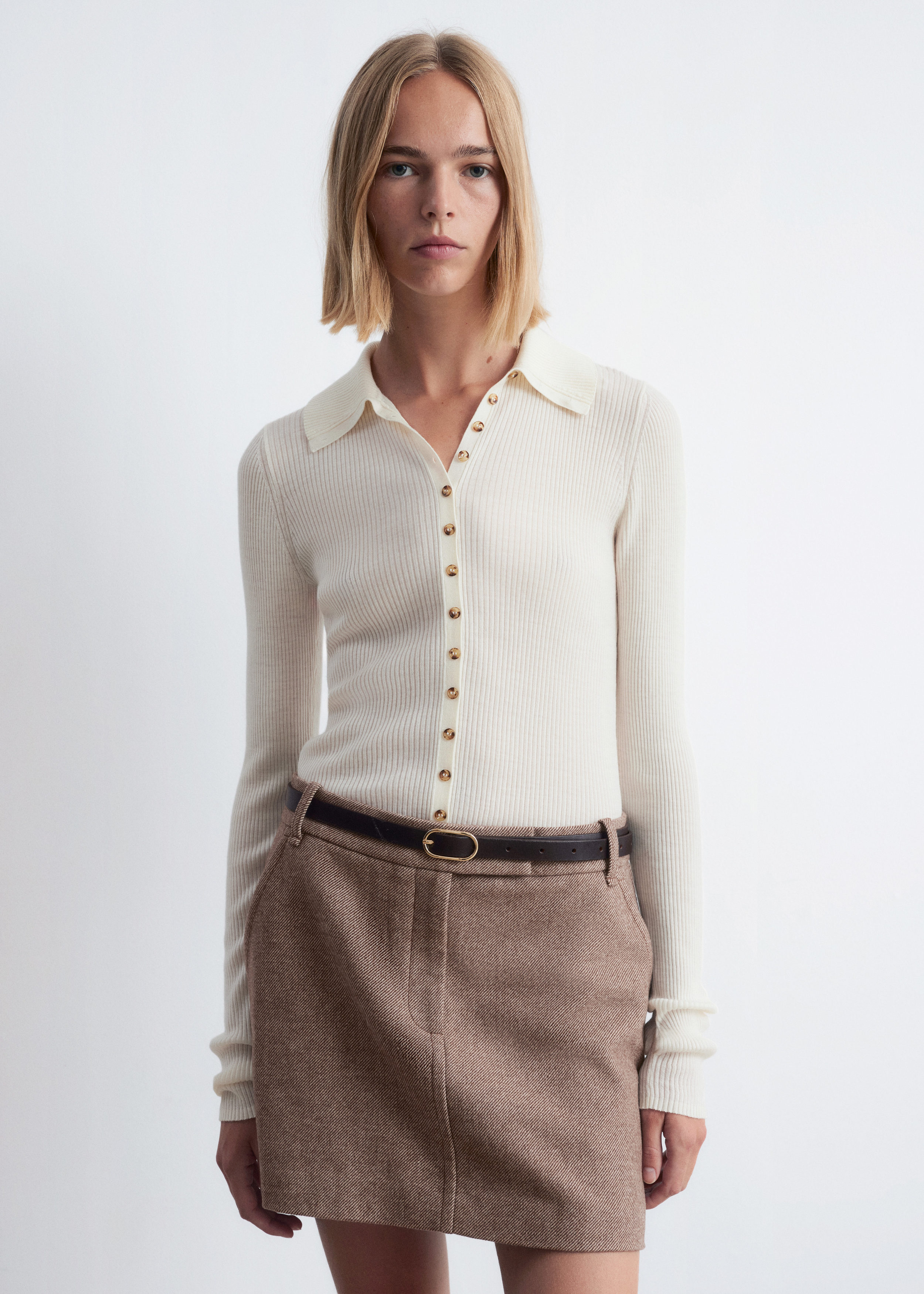 【週末限定値下げ】Acka jacquard peplum bustier JACQUARD PEPLUM TOP - Ecru | ZARA Spain