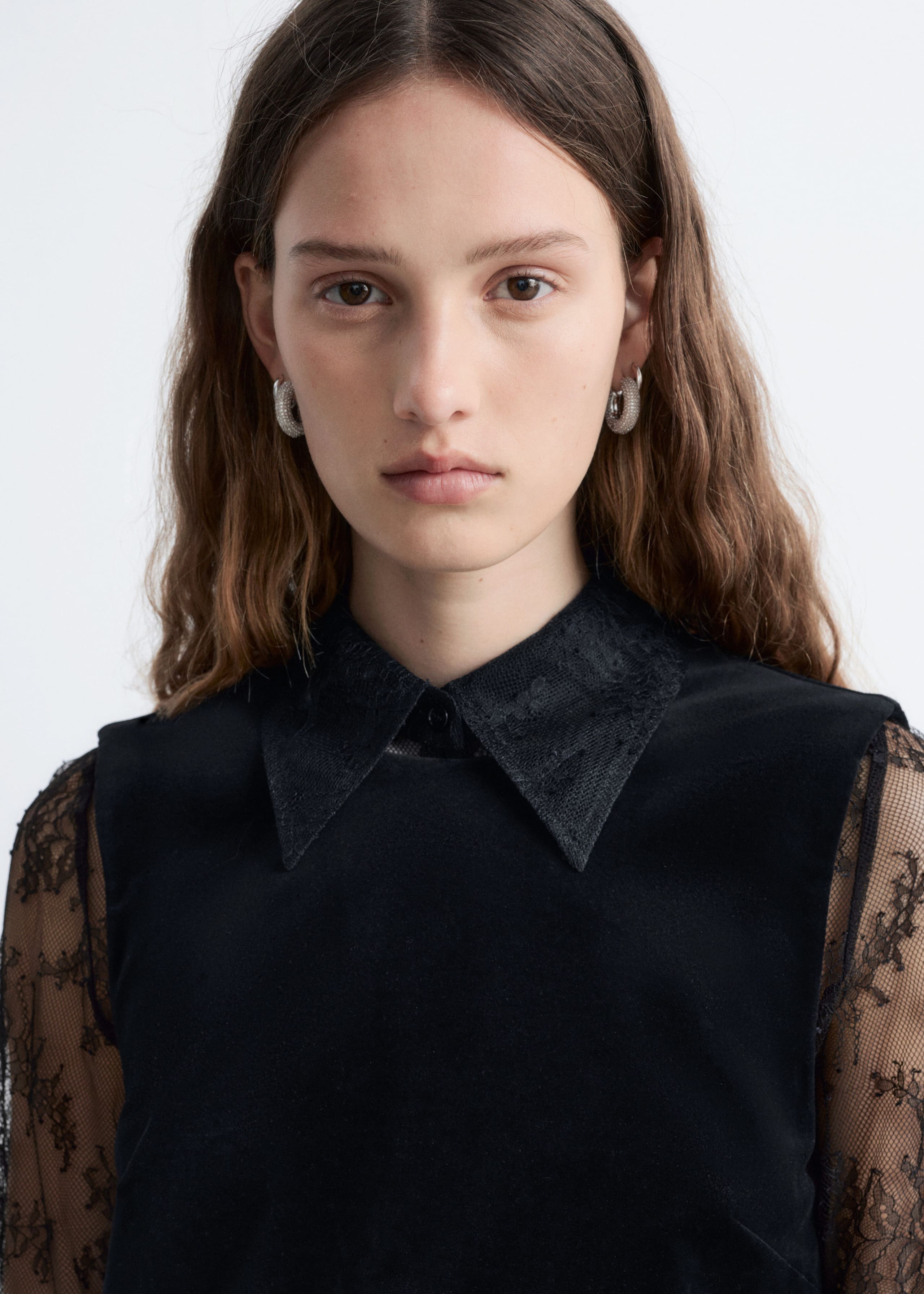 Image of Open Back Velvet Mini Dress