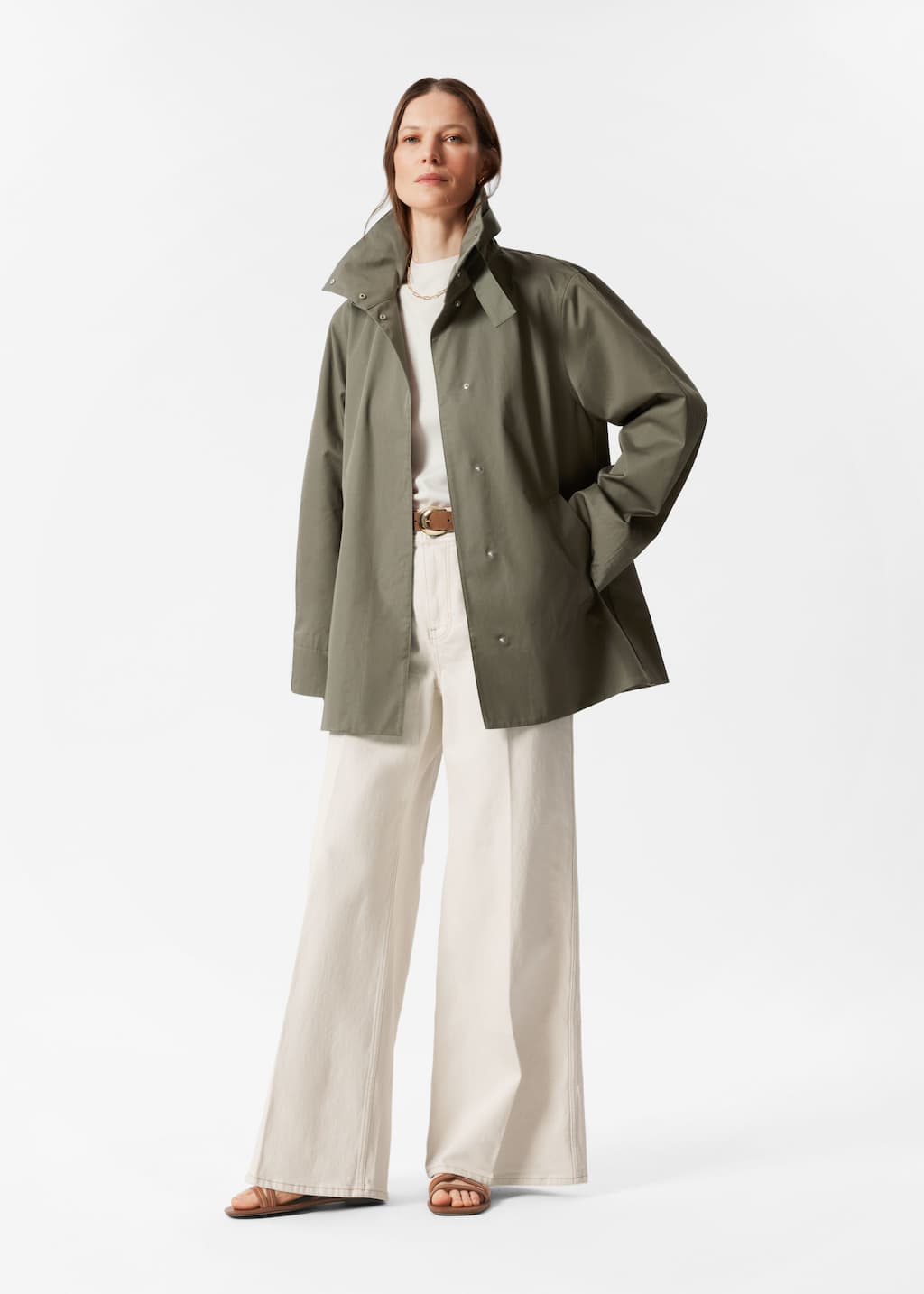 Image of A-Linien-Jacke mit Tunnelkragen
