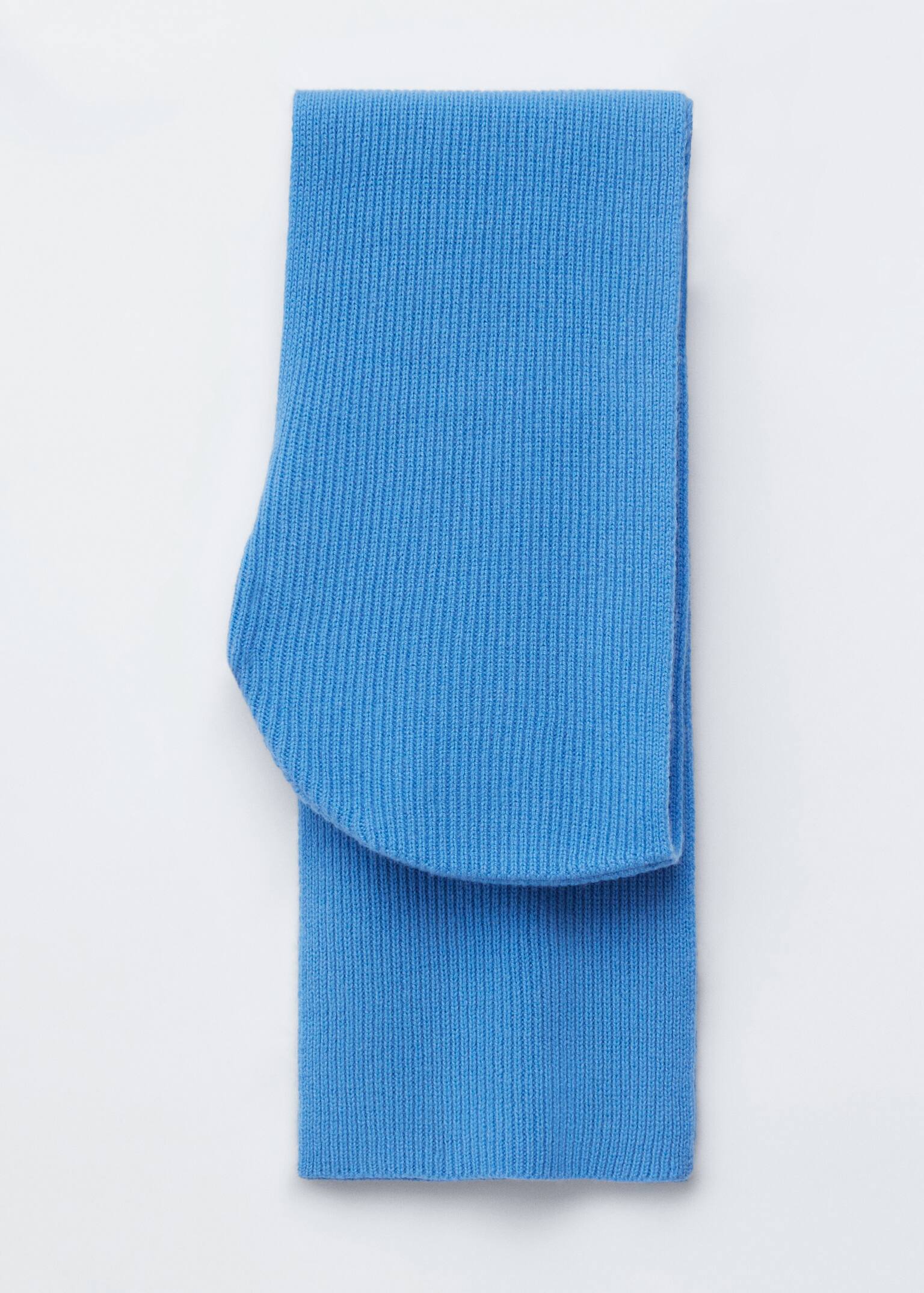 Hooded Wool Scarf - Blue/Stone/Black - 4