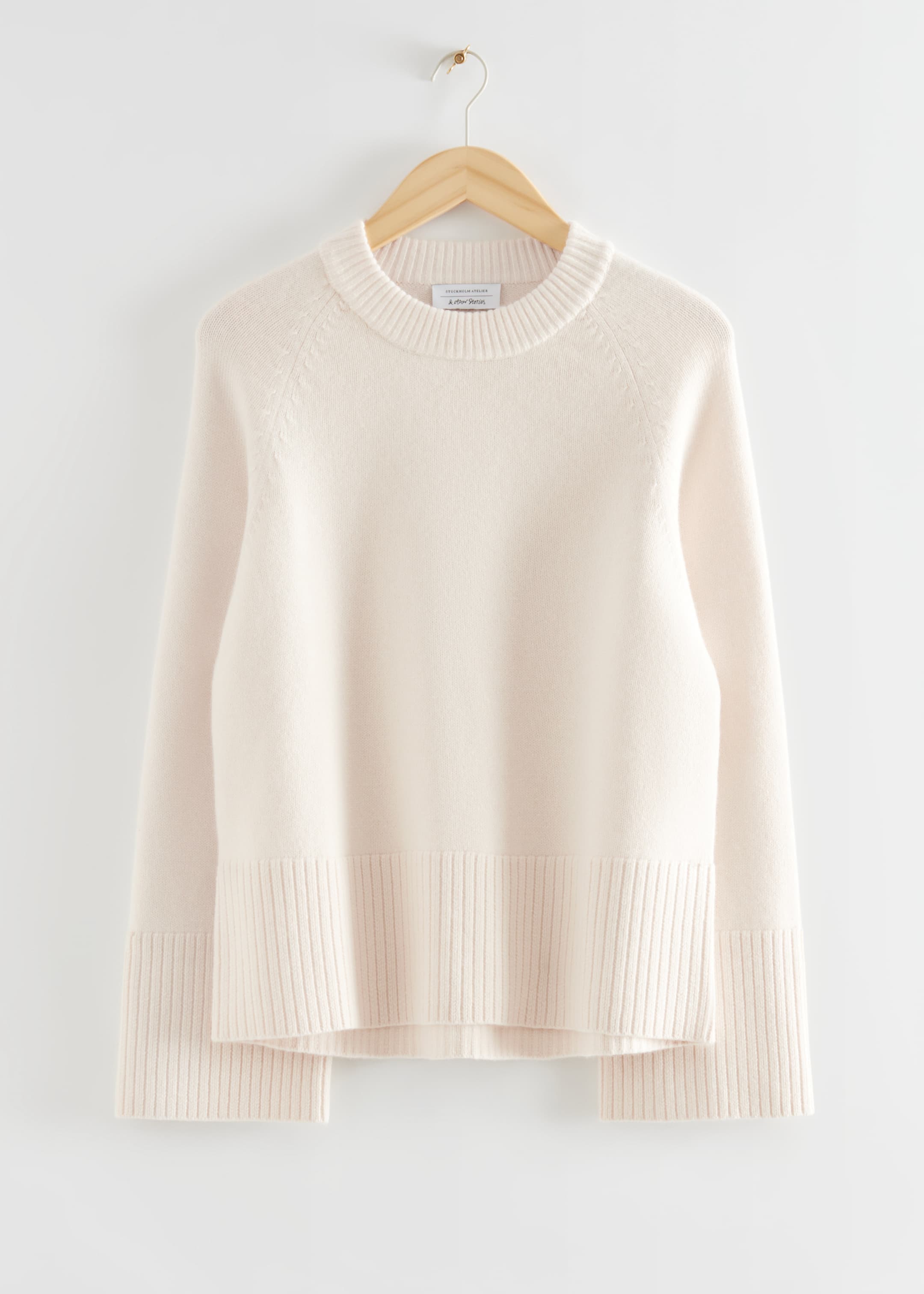View larger image: Oversized Raglan-Sleeve Jumper - Cream - Ladies | H&M GB 1