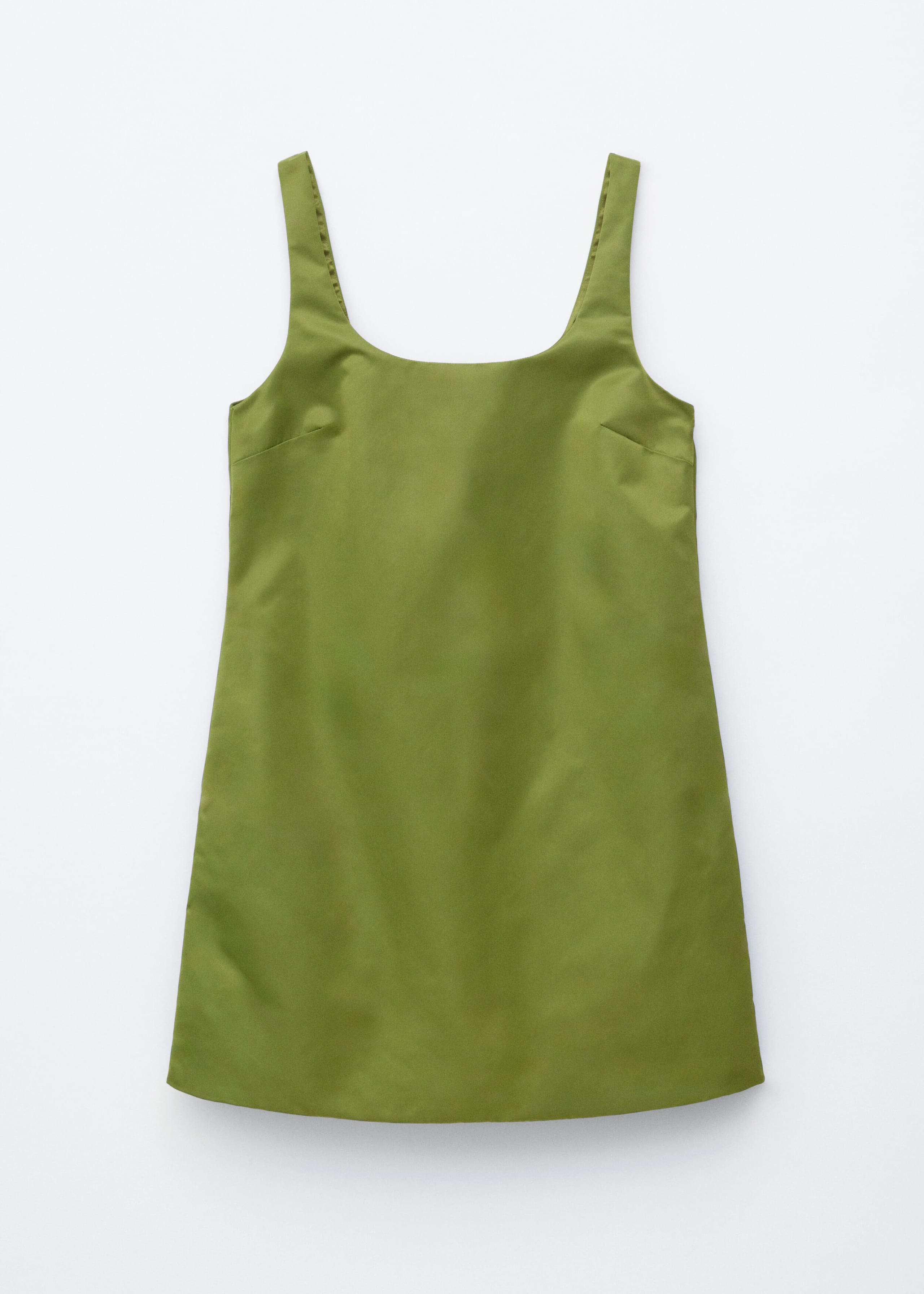Sculpted Drawstring Mini Dress - Chartreuse - Still Life