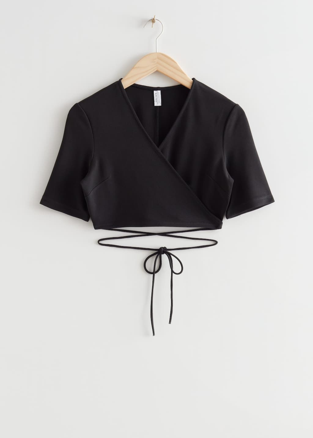 Criss-Cross Crop Top - Black - Still Life