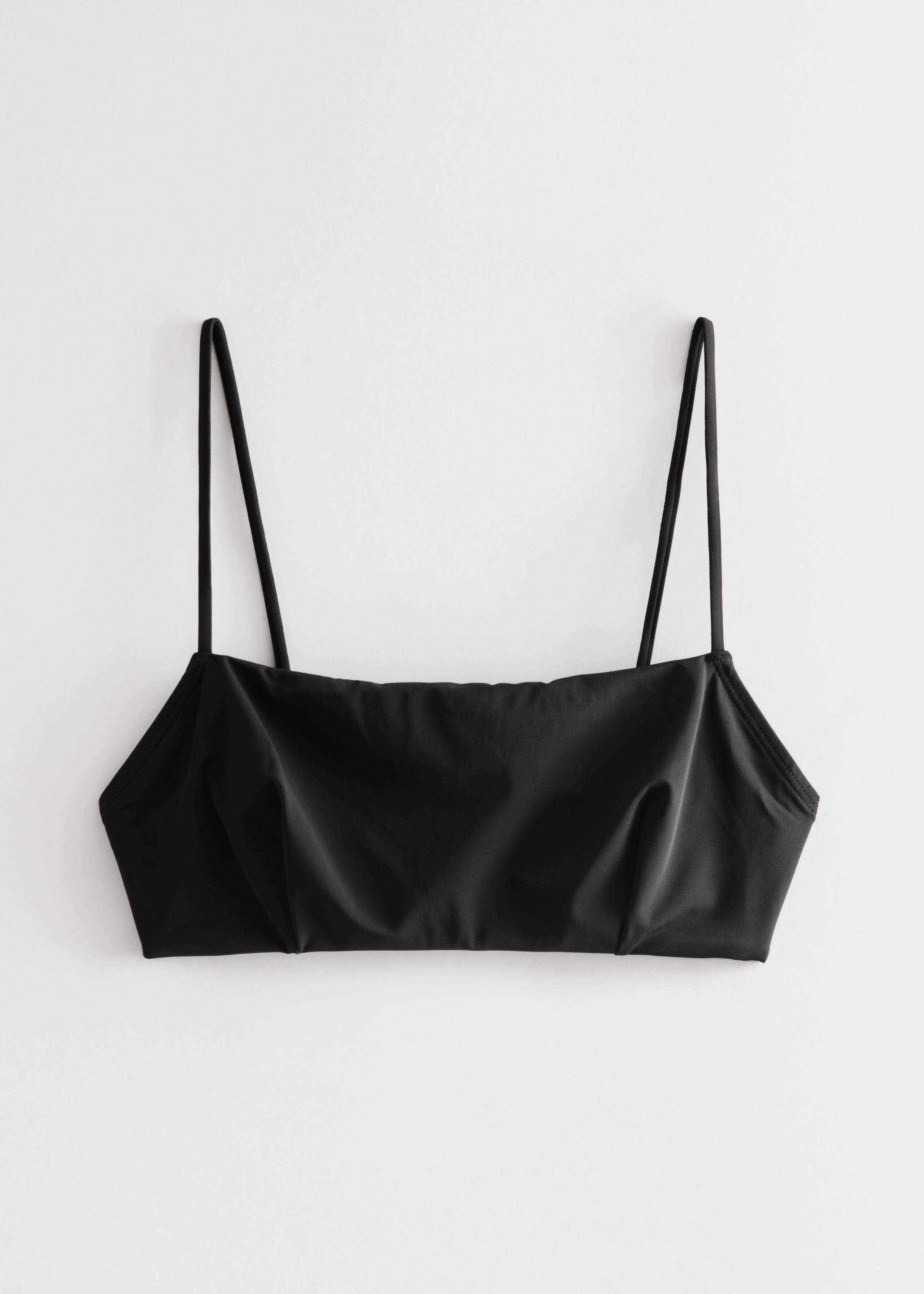 Strappy Bandeau Bikini Top - Black - Still Life