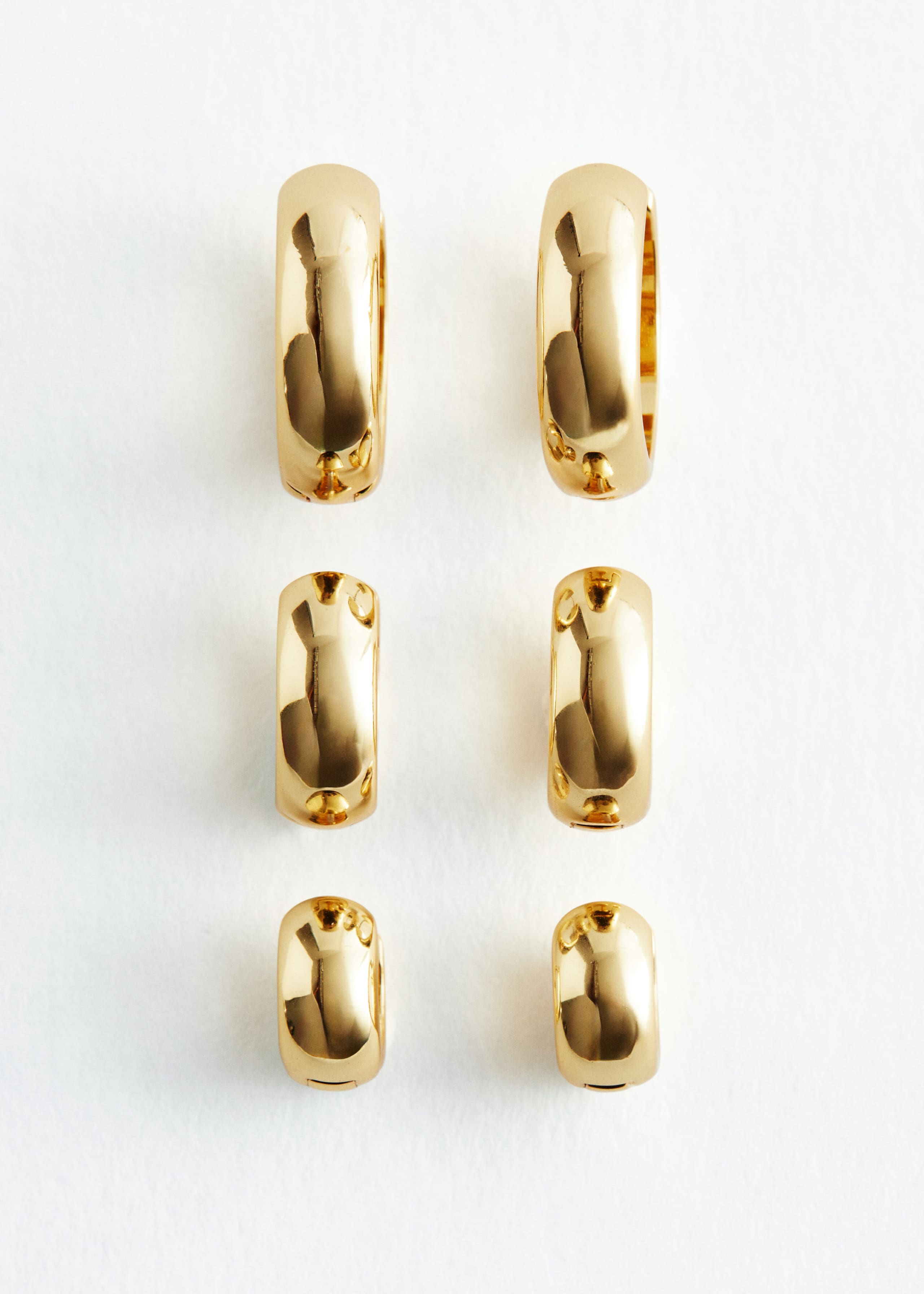 Chunky Hoop Set - Gold - Still Life