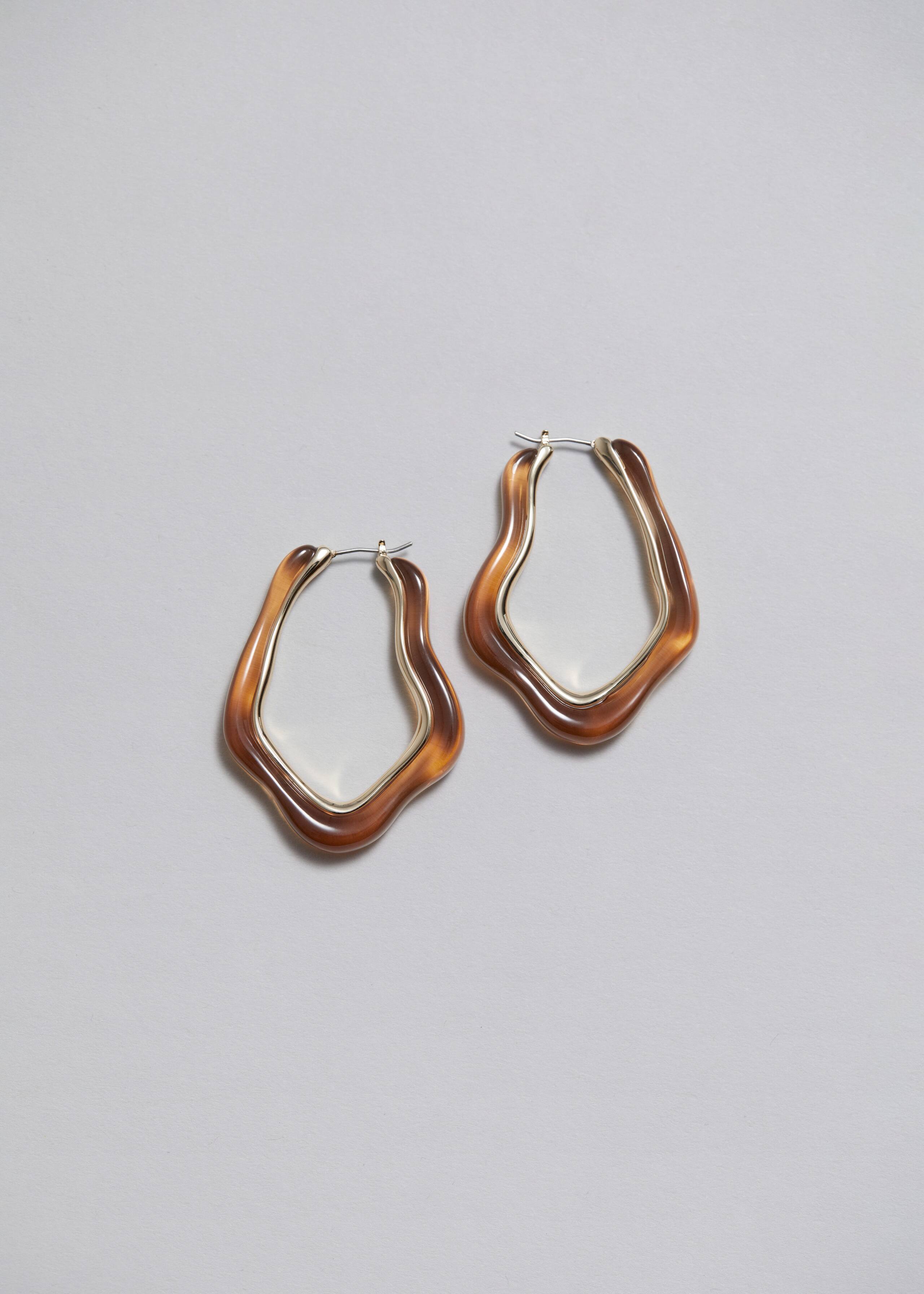 Asymmetric Glass Hoops - Transparent - Still Life