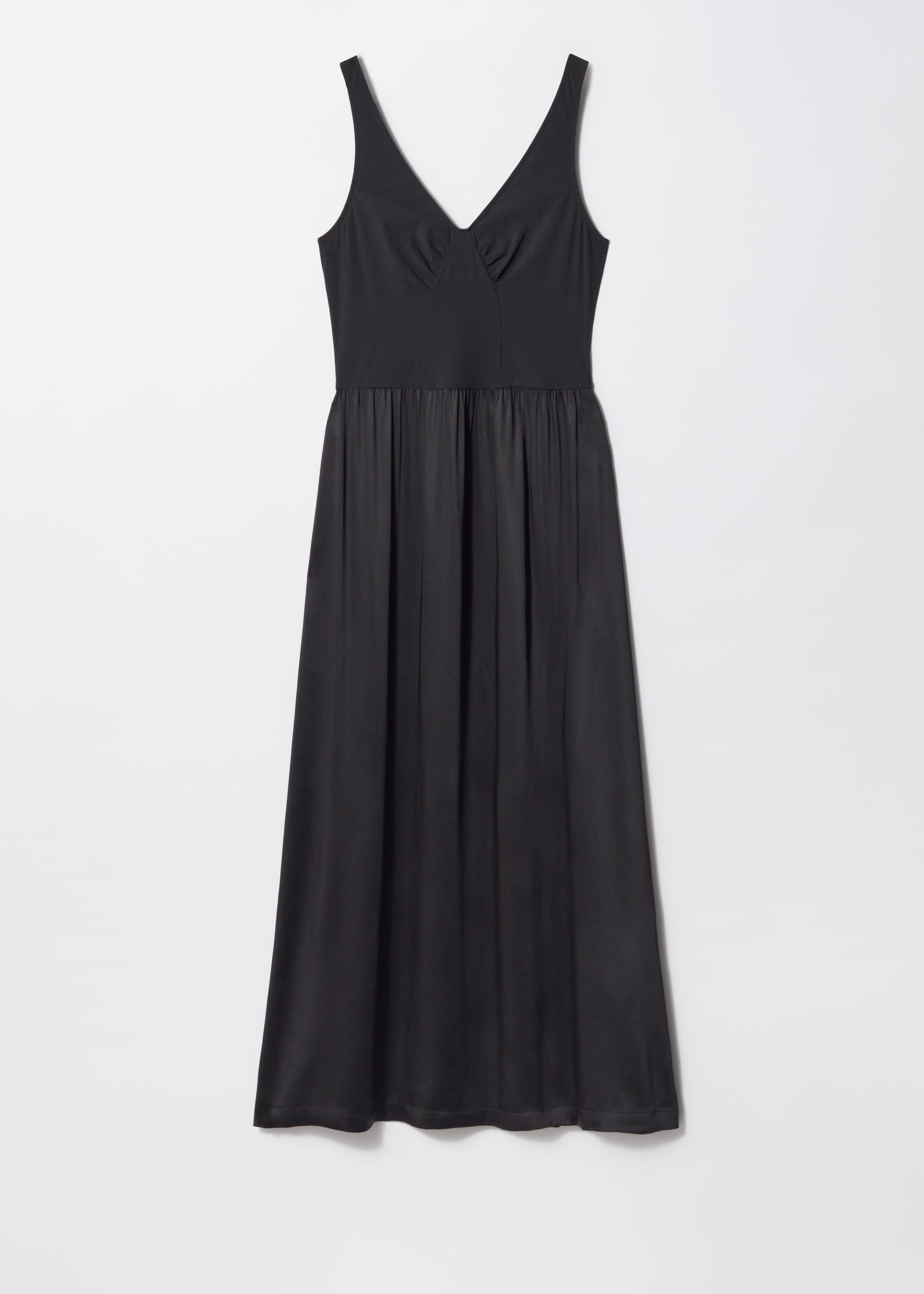 Zobacz większy obraz: Sleeveless Midi Dress - Czarny - ONA | H&M PL 1