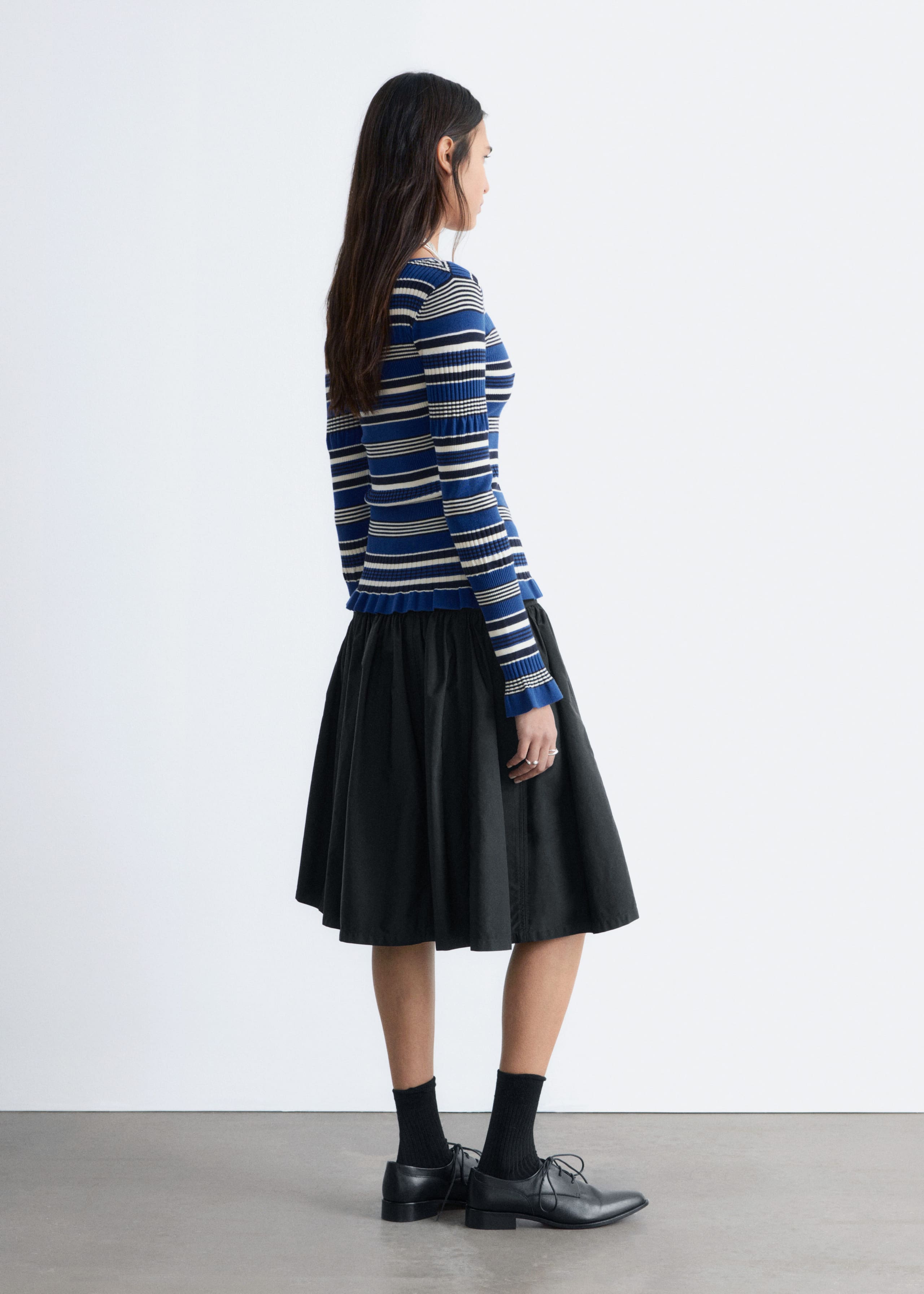 Image of Maglia a coste a maniche lunghe