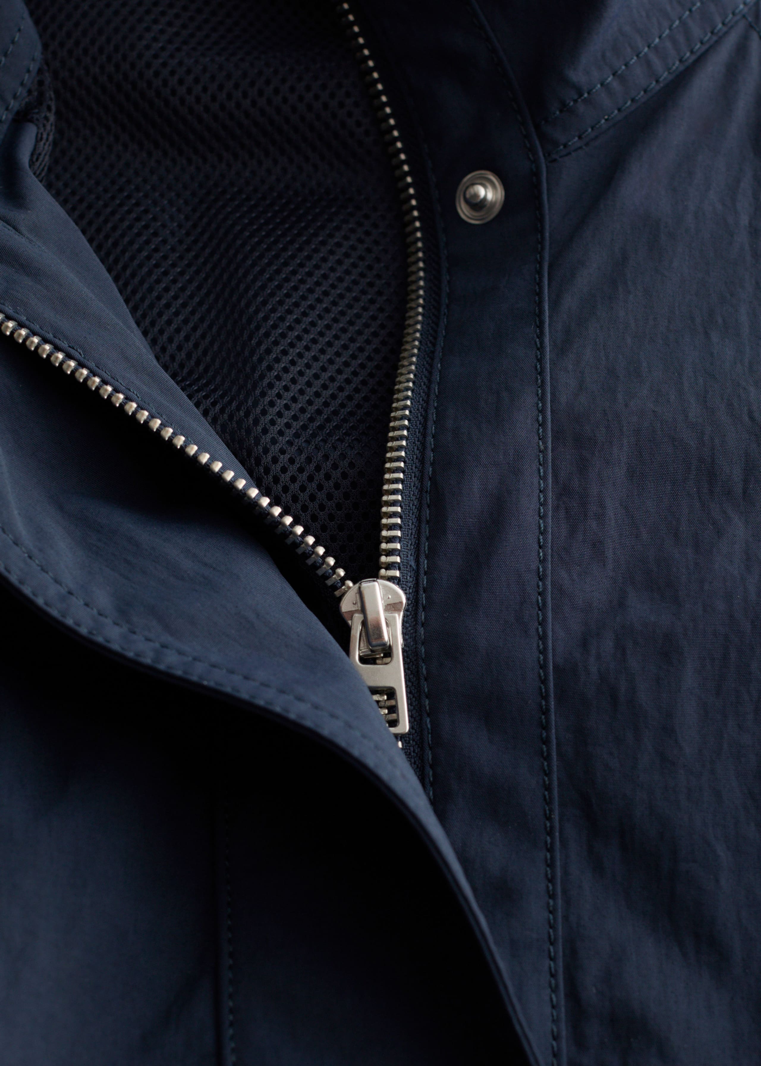 Image of Stand-Collar Drawstring Jacket