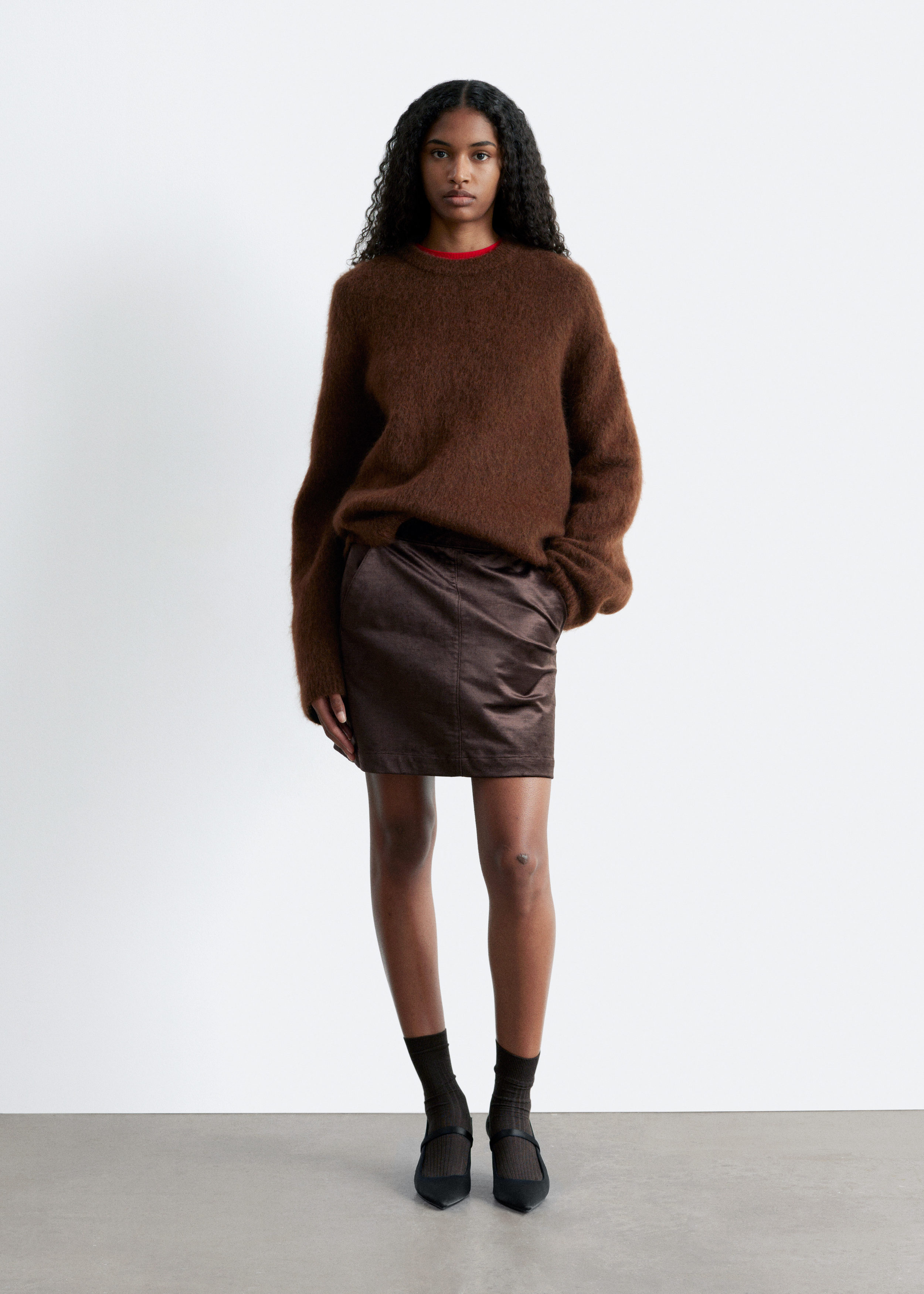Mohair-Blend Jumper - Dark Brown - & Other Stories GB