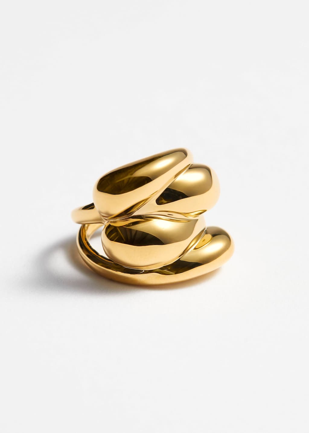Bague sculpturale épaisse
