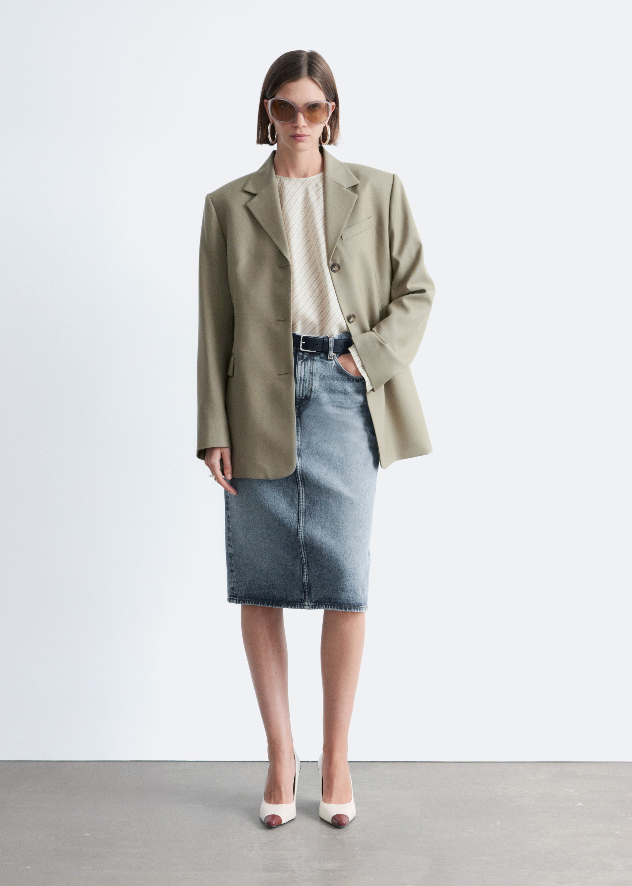 Tapered Blazer - Mole - Lookbook