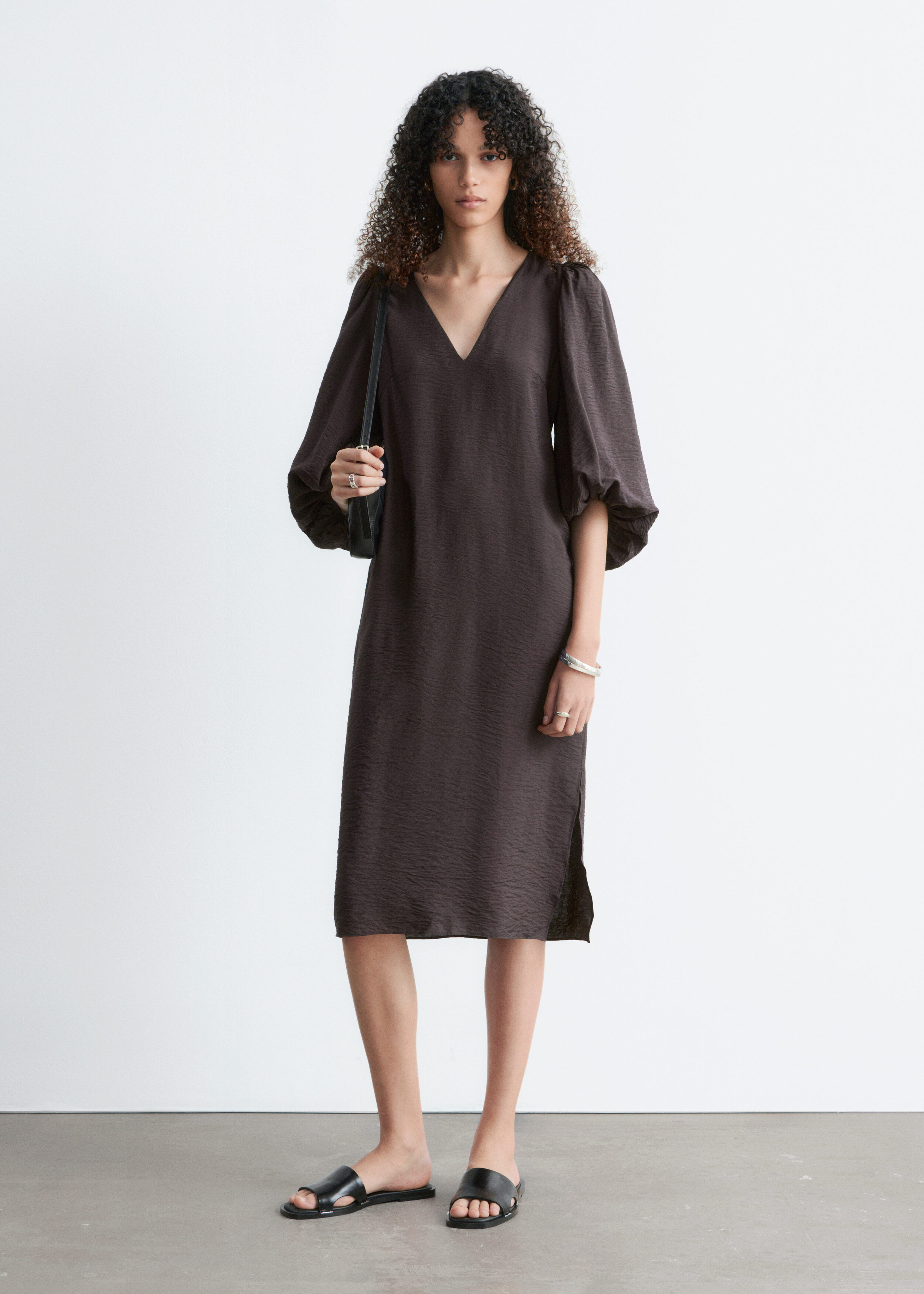 light blue dress linen Linen Maxi Beach Dress Livia M / Cloudy Blue main image 0