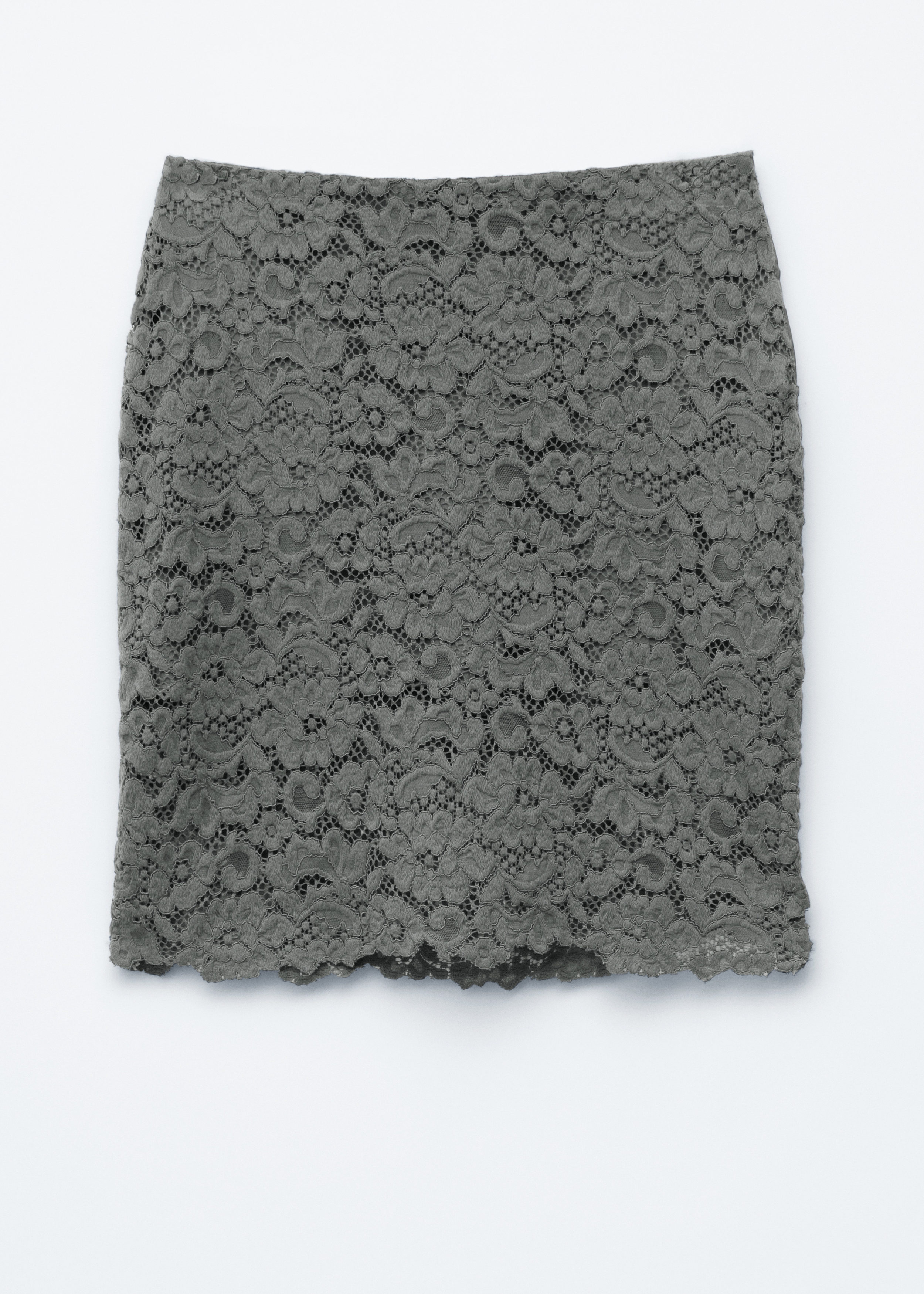 Pencil Lace Midi Skirt