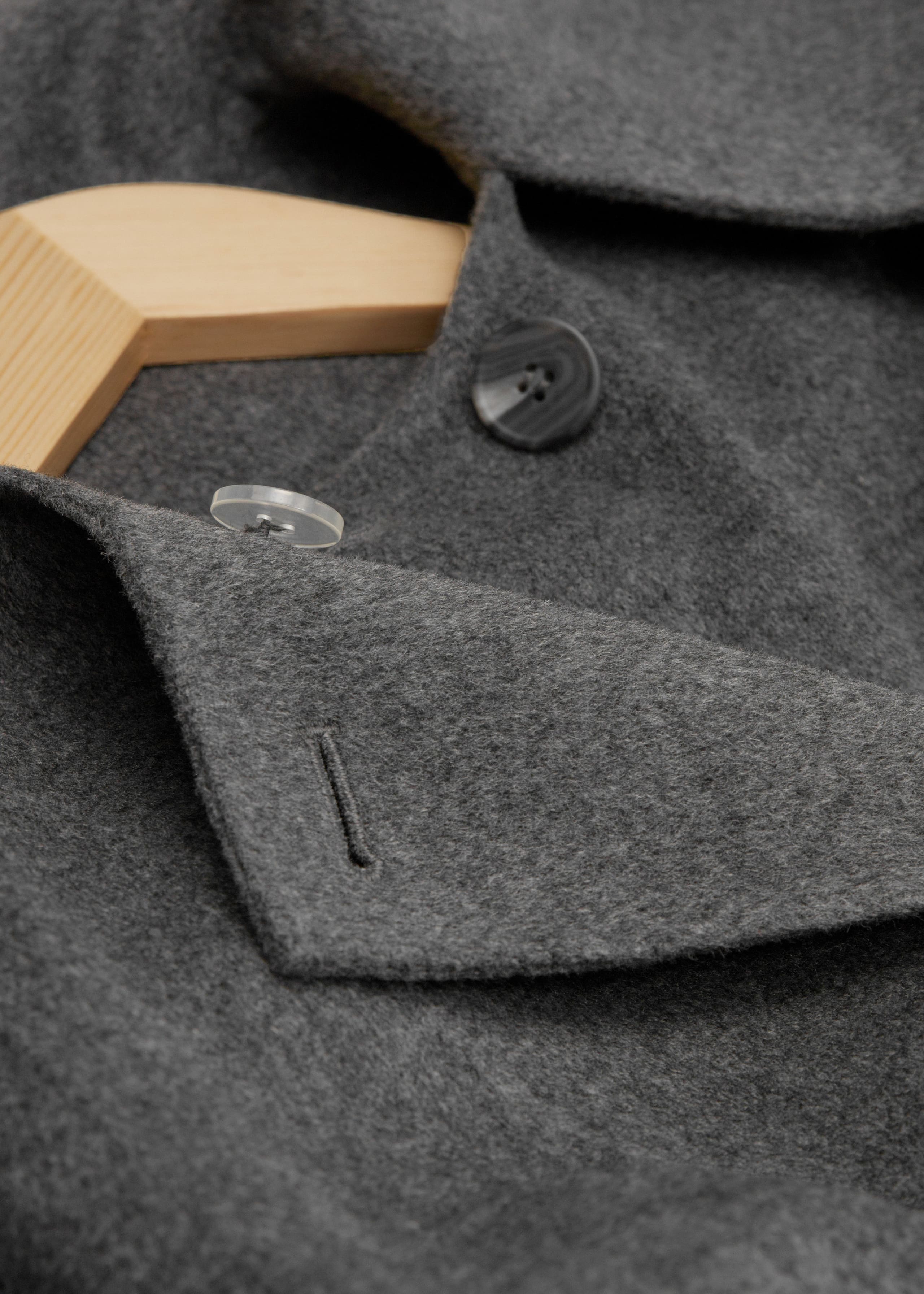 Wool Scarf Jacket - {{variantName}} - Descriptive Detail