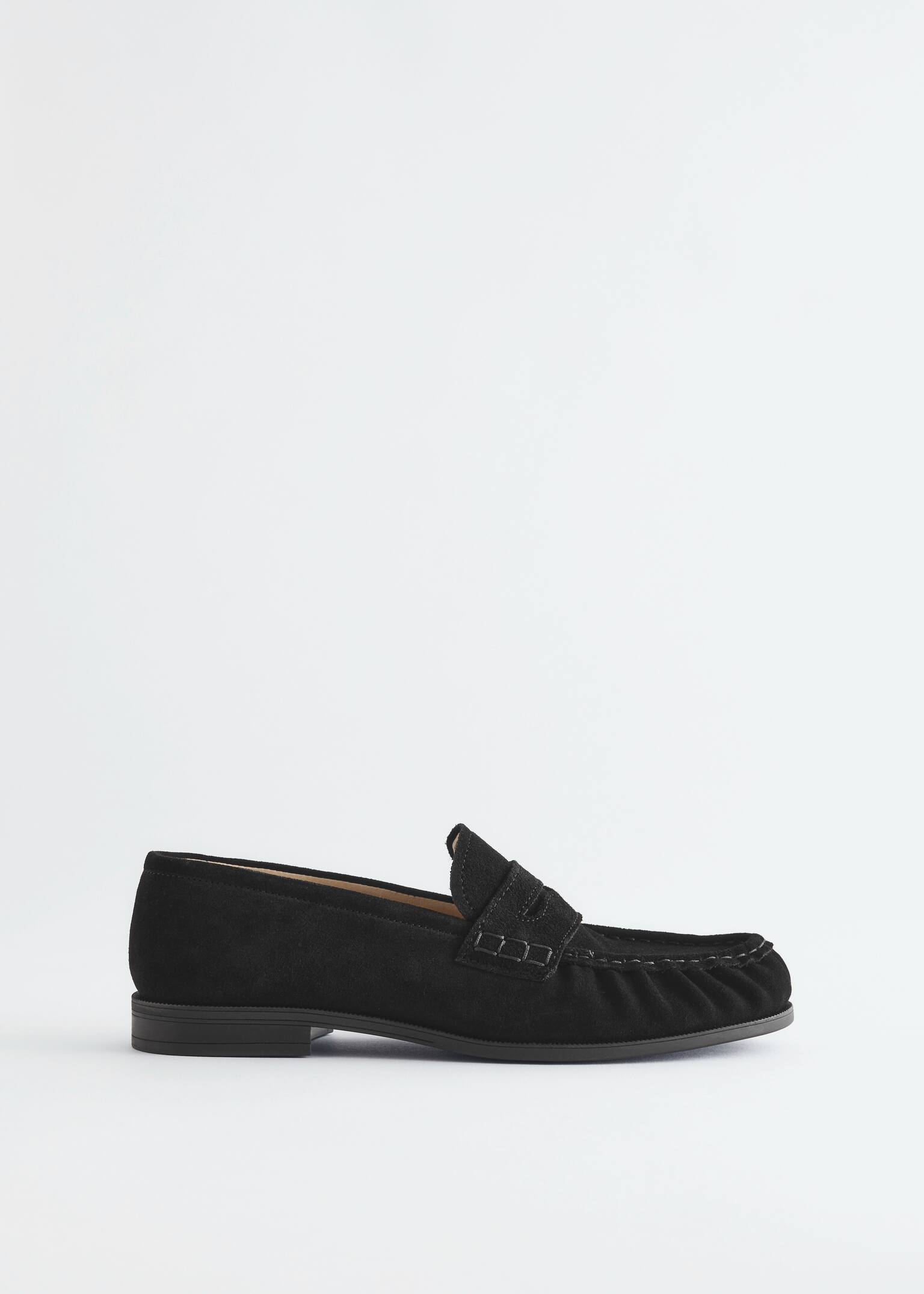 Penny Loafers - Black/Light Grey/Brown - 2