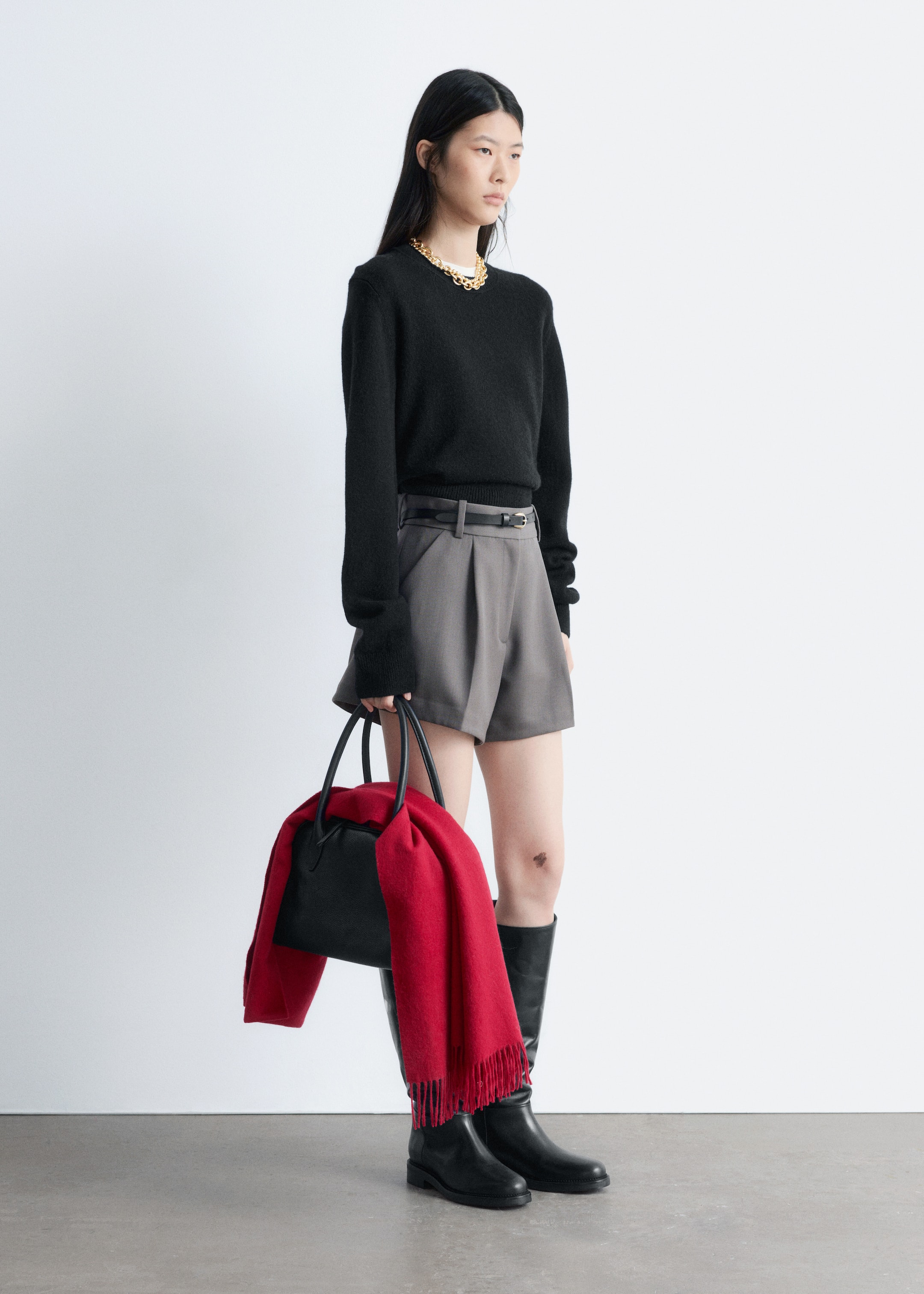 Преглед на по-голямо изображение: Плетен вълнен пуловер - Черен - ЖЕНИ | H&M BG 4