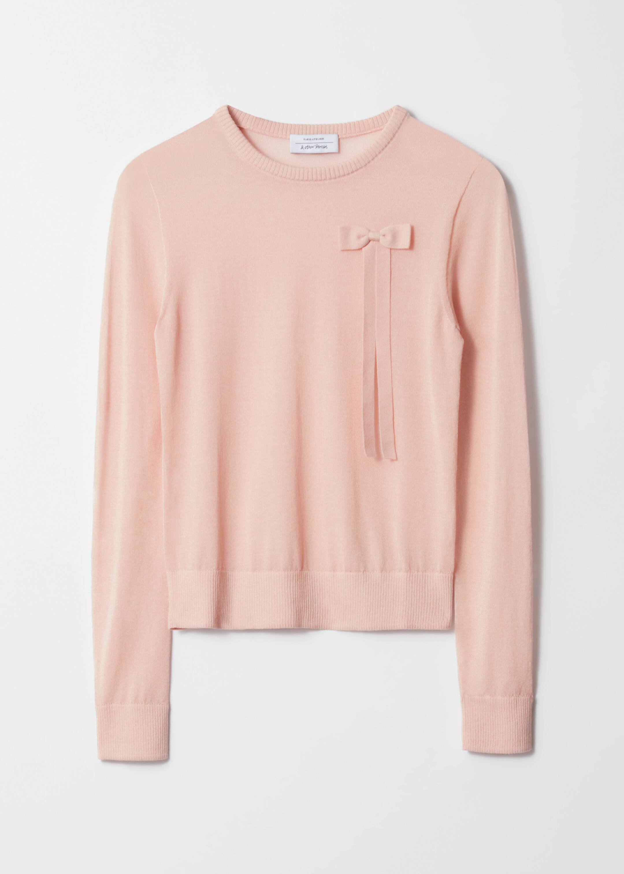Zobacz większy obraz: Sweter z kokardą - Jasnoróżowy - ONA | H&M PL 1