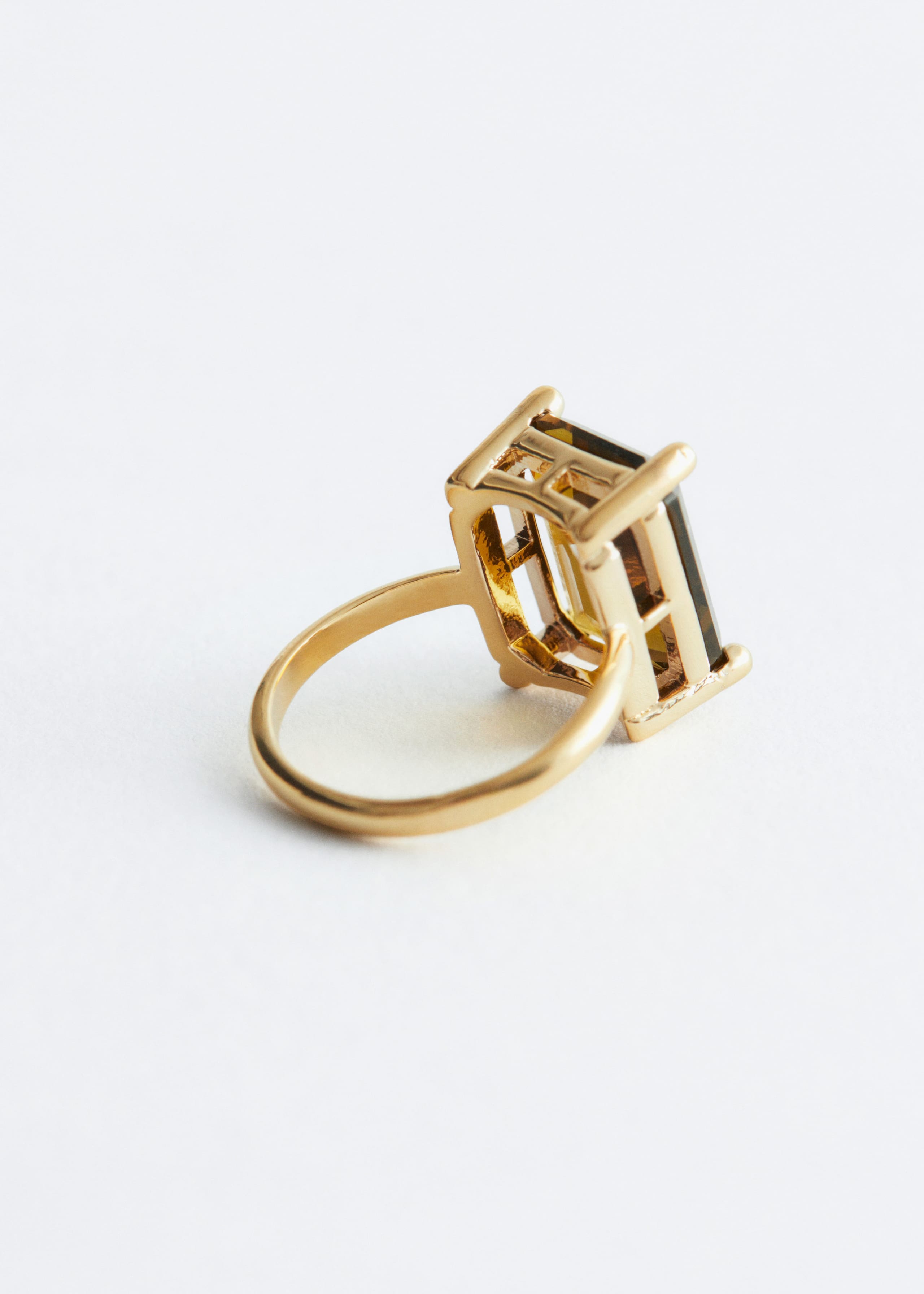 Image of Faceted Crystal Ring