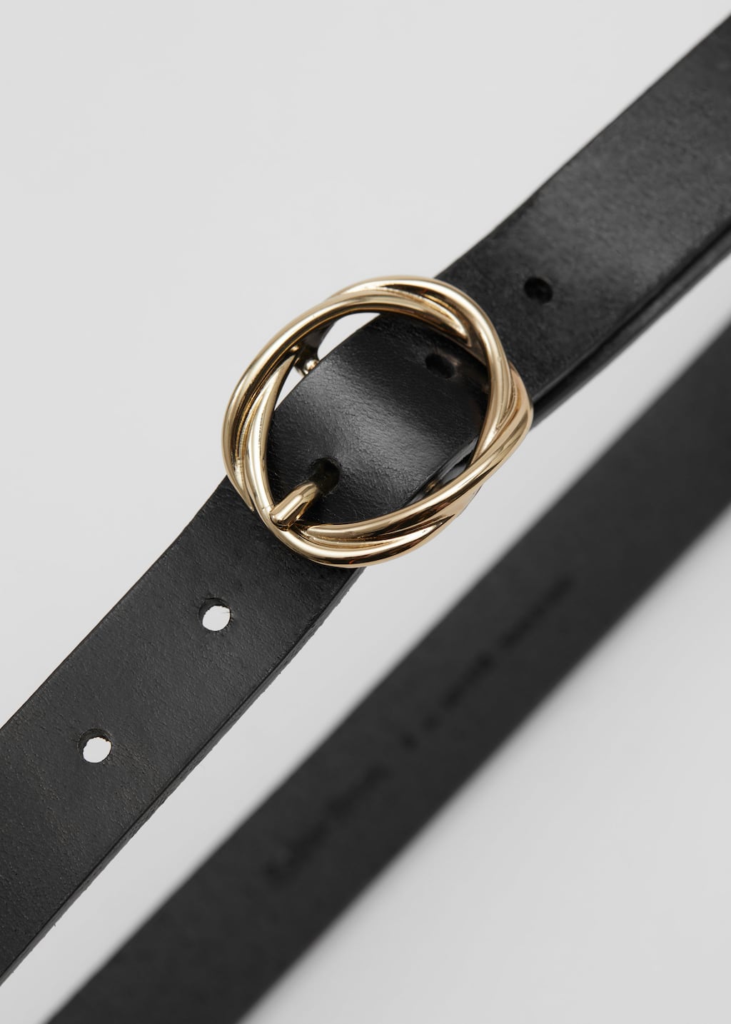Image of Knot-Buckle Leather Belt