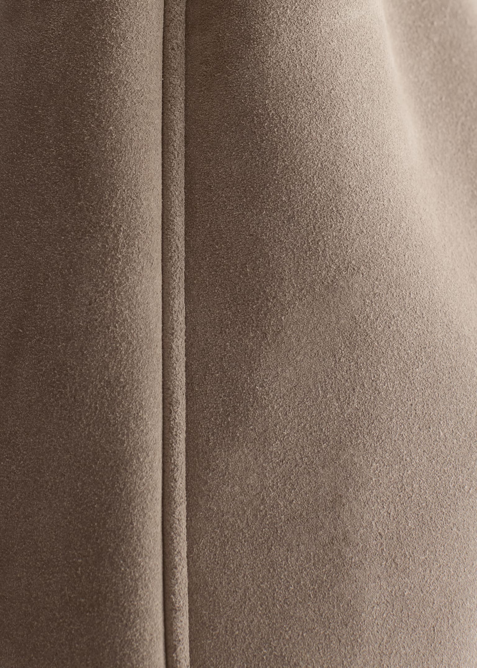 Large Suede Tote Bag - Taupe/Dark Red/Emerald Green/Brown/Dark grey/Rust/Burgundy suede/Green/Cognac/Light Blue - 5