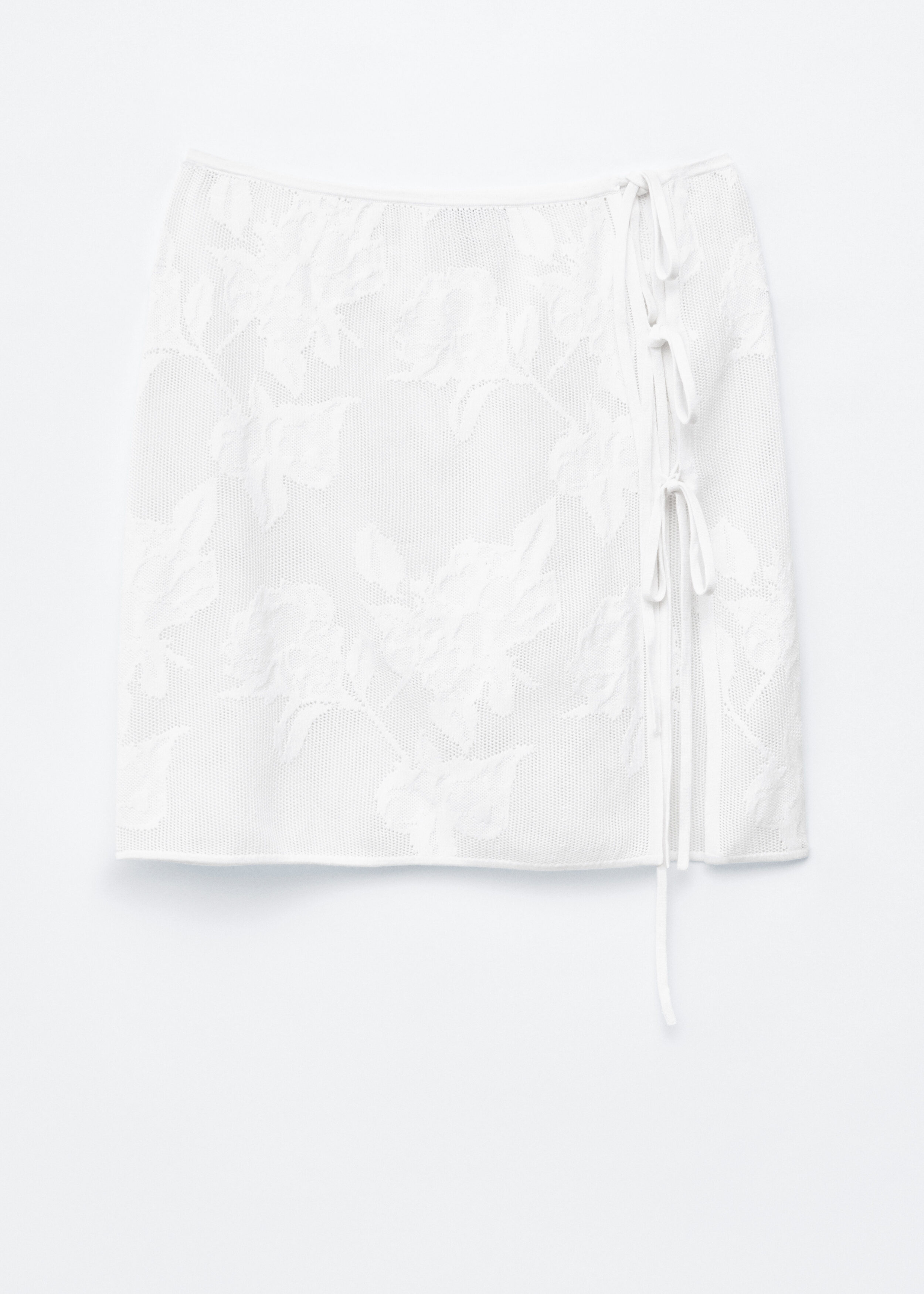 Knitted Wrap Mini Skirt