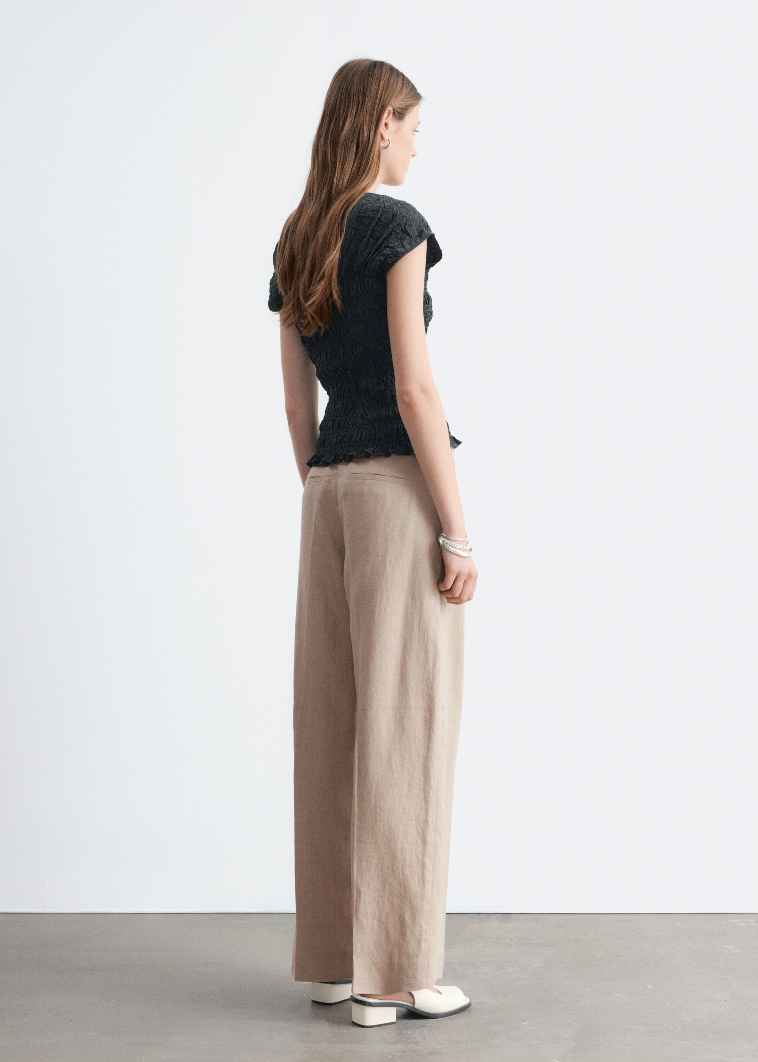 Image of Gesmoktes Oberteil mit U-Boot-Ausschnitt