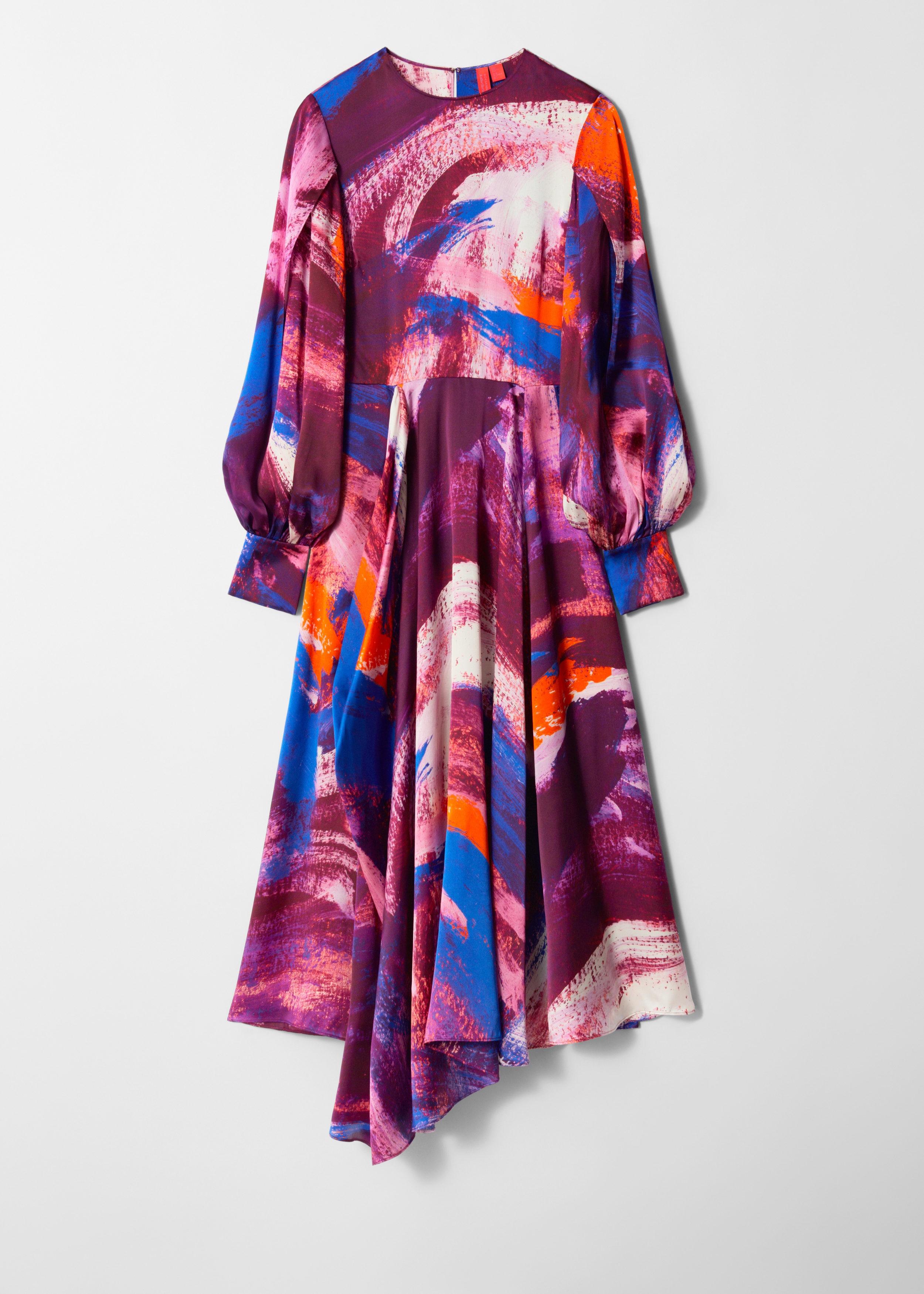 Silk Print Maxi Dress