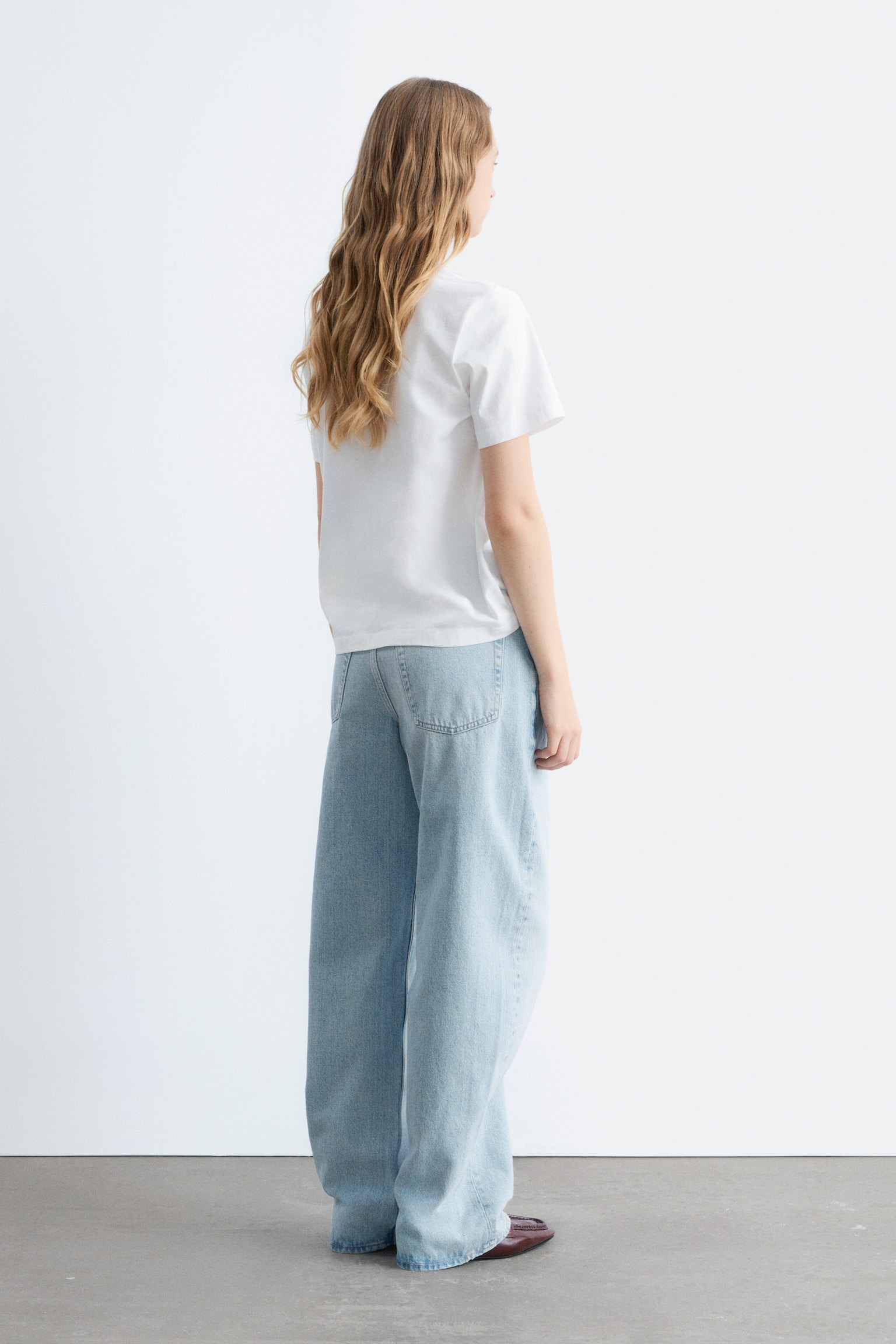 T-shirt girocollo - Bianco/Beige/Verde chiaro/Nero/Rosso/Grigio scuro mélange - 7