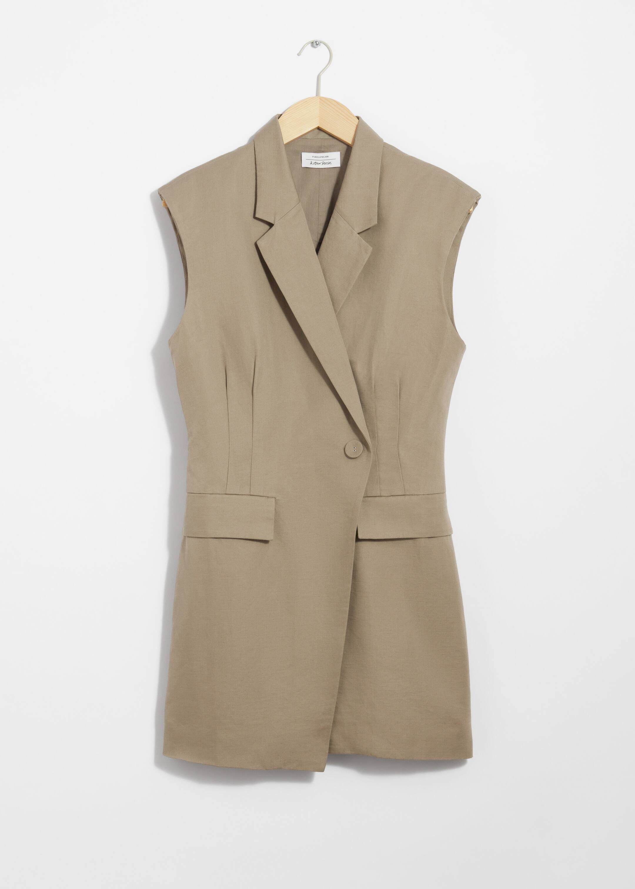 Ingrandisci l'immagine: Structured Blazer Mini Dress - Mole - DONNA | H&M CH 1