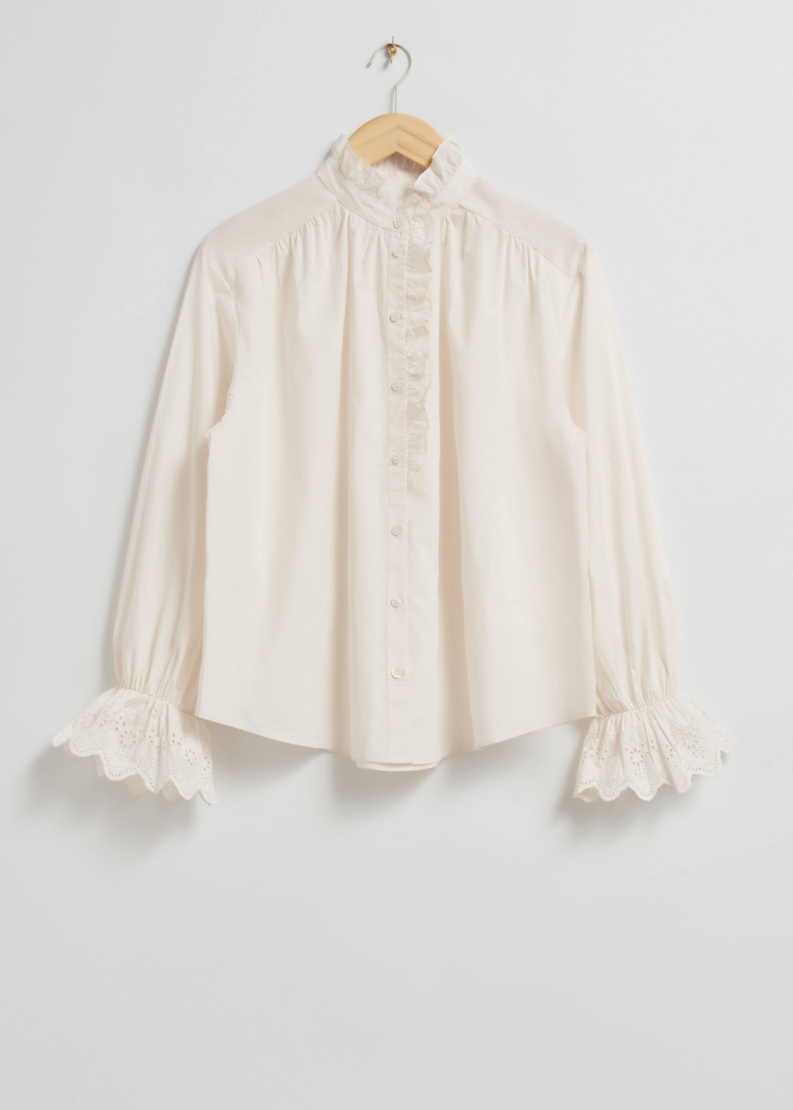 Embroidered Blouse - Ivory - Still Life