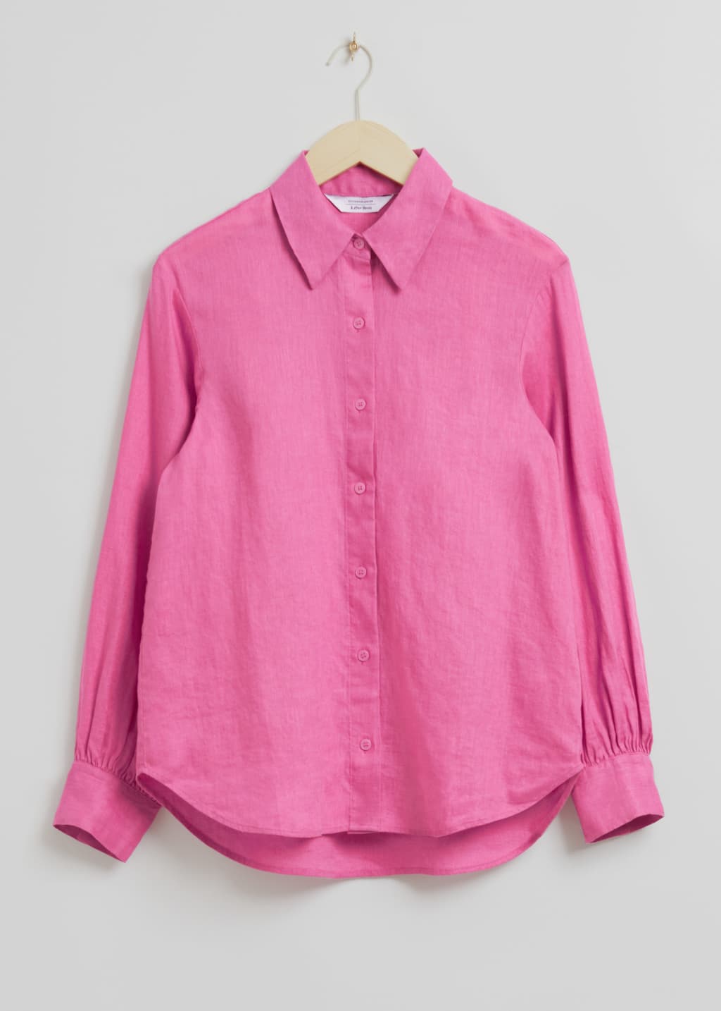 Loose-Fit Linen Shirt - Pink - Still Life