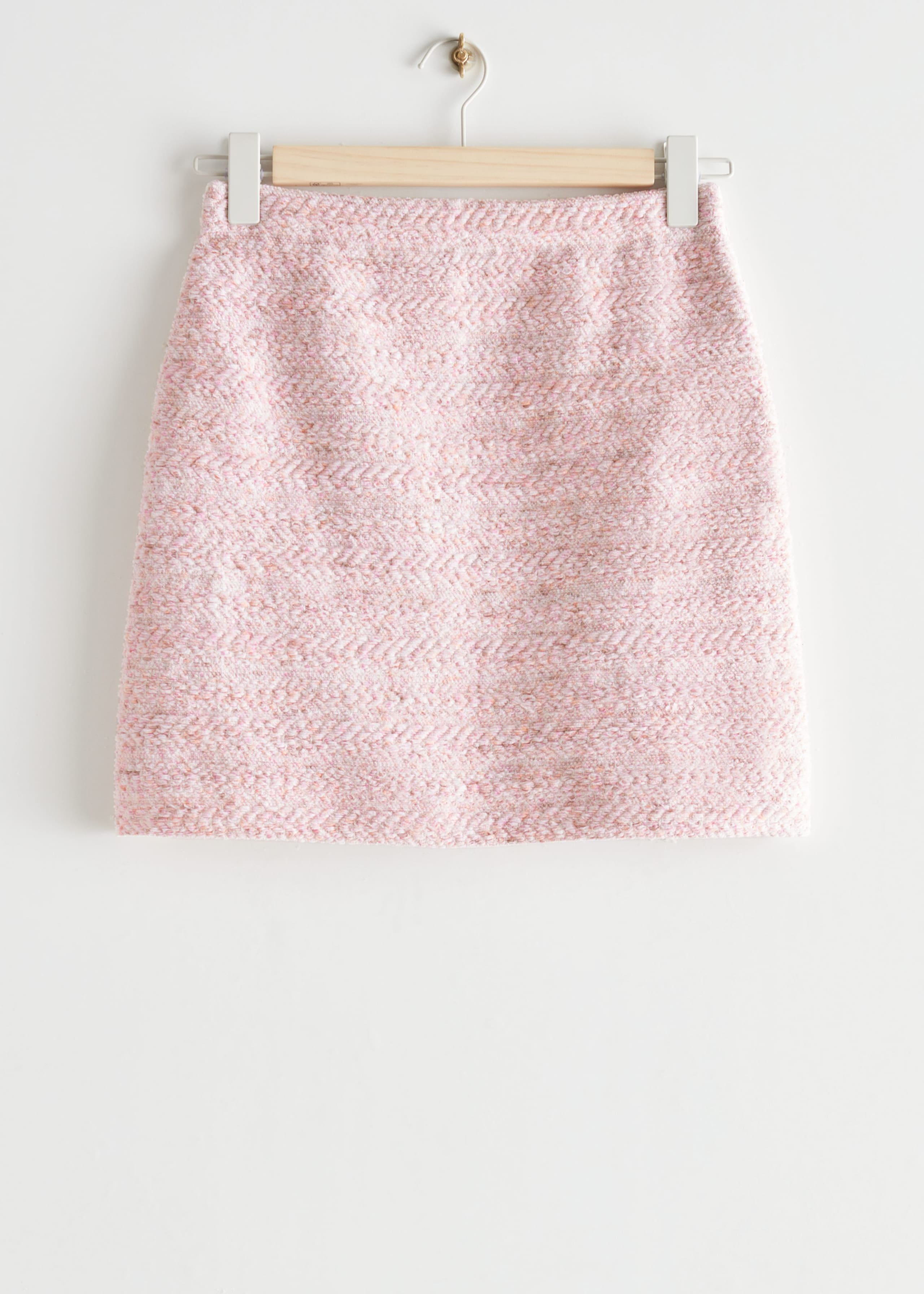 Tweed Mini Skirt - Beige Tweed - Still Life