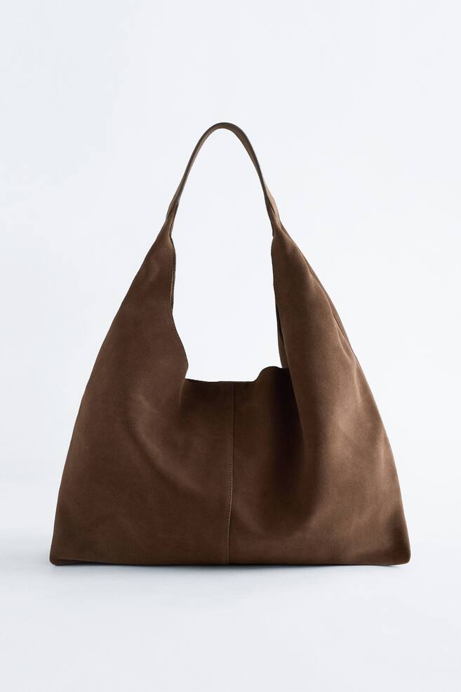 Large Tote Bag - Brown/Brown/Dark grey/Emerald Green - 1