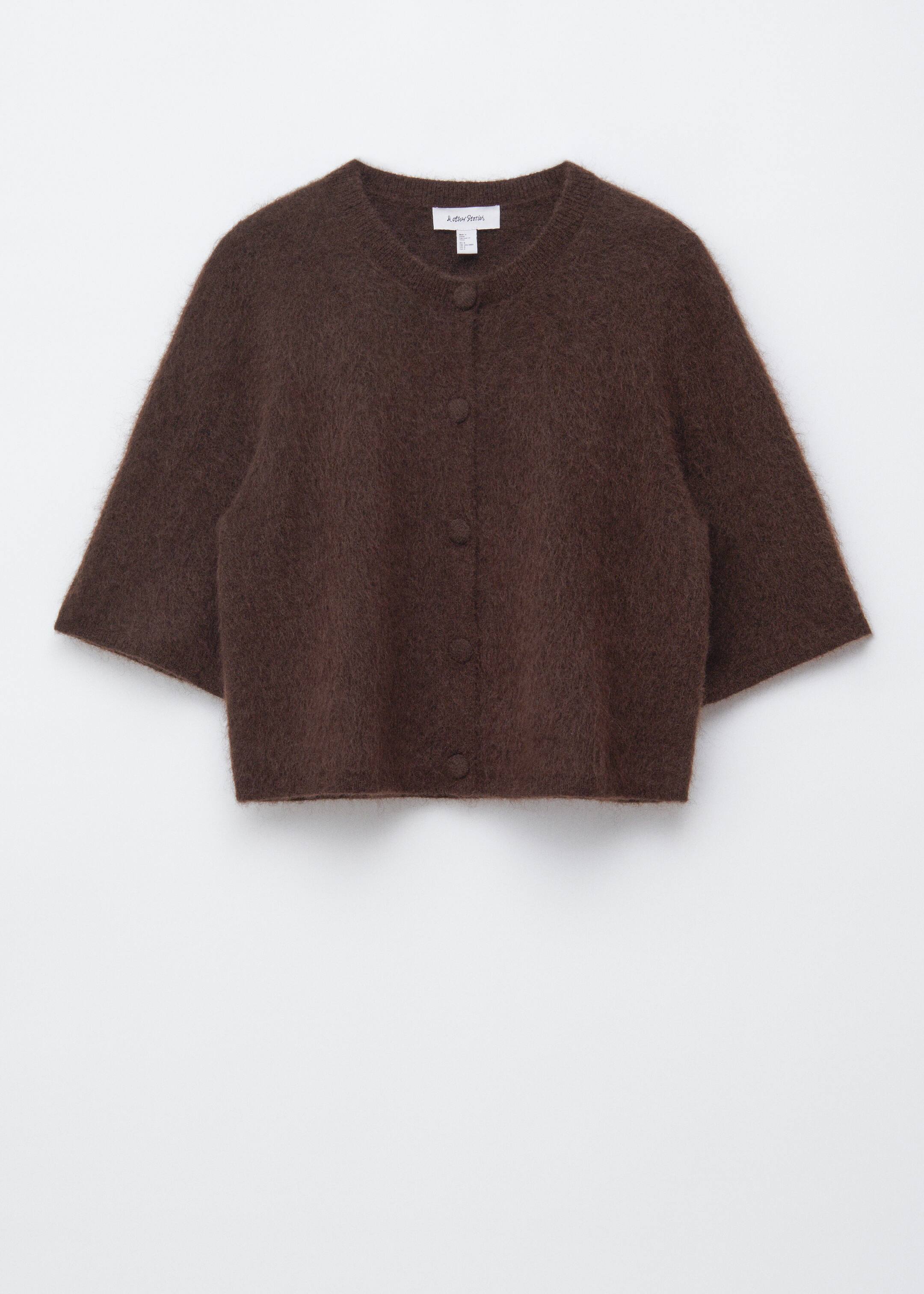 Ver imagen más grande: Cardigan de punto en mezcla de mohair - Marrón oscuro - MUJER | H&M ES 6